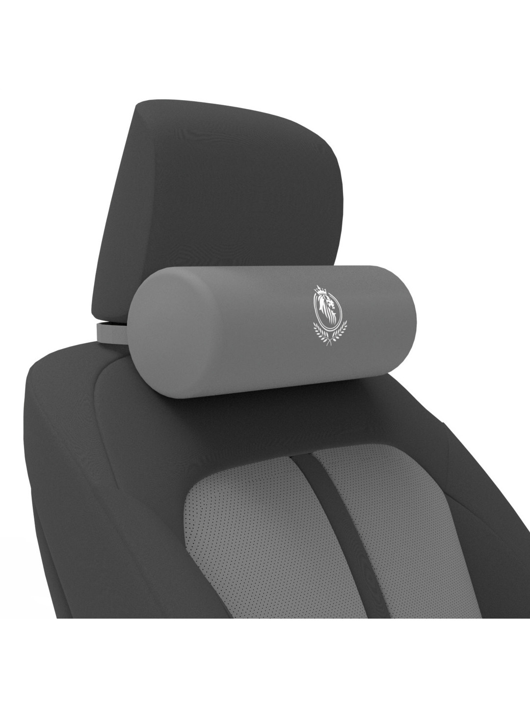 MRRON Grey Round Shape Memory Foam Chair Cushion