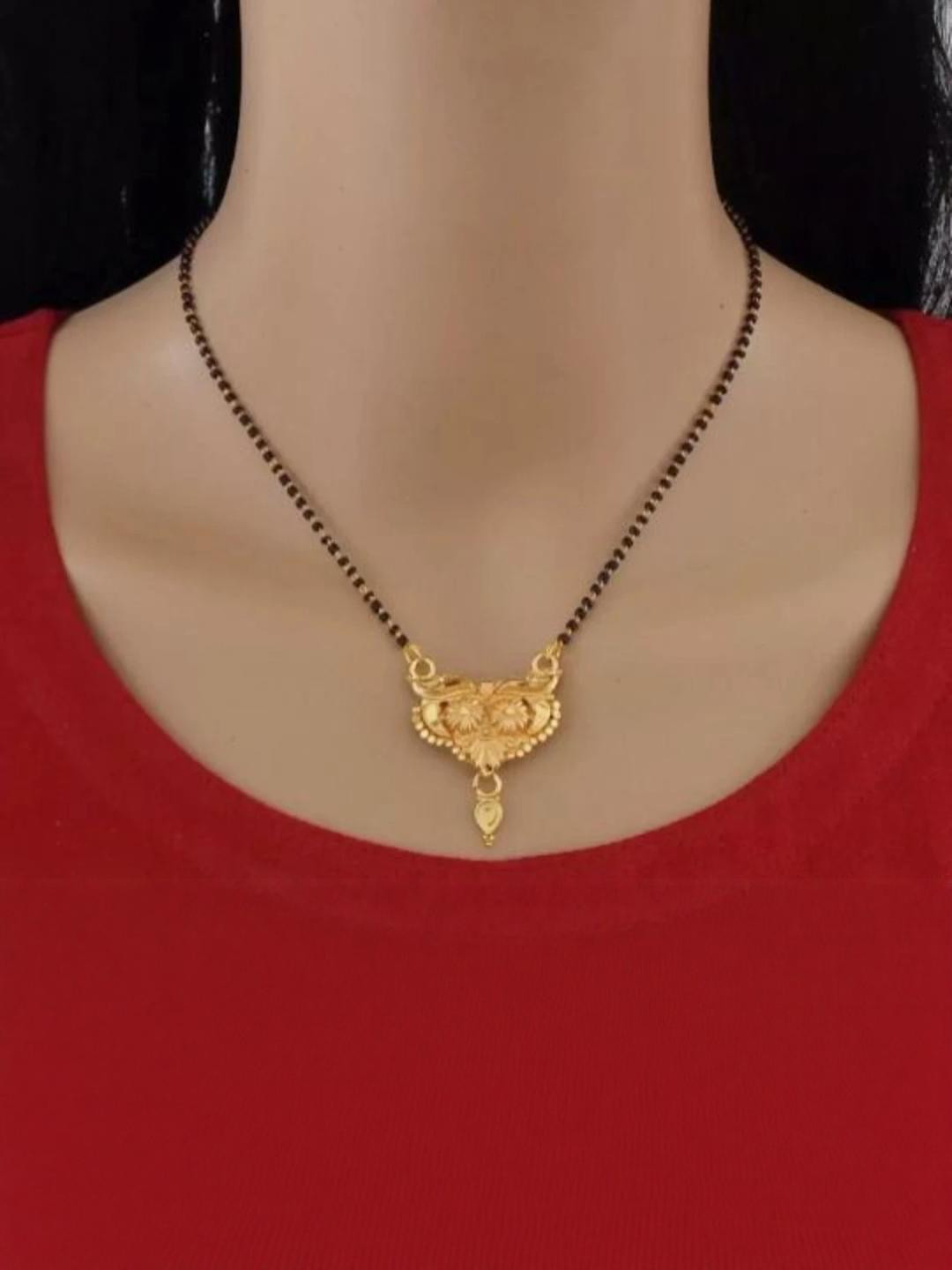 Ethnic One Gram Gold Short Mangalsutra