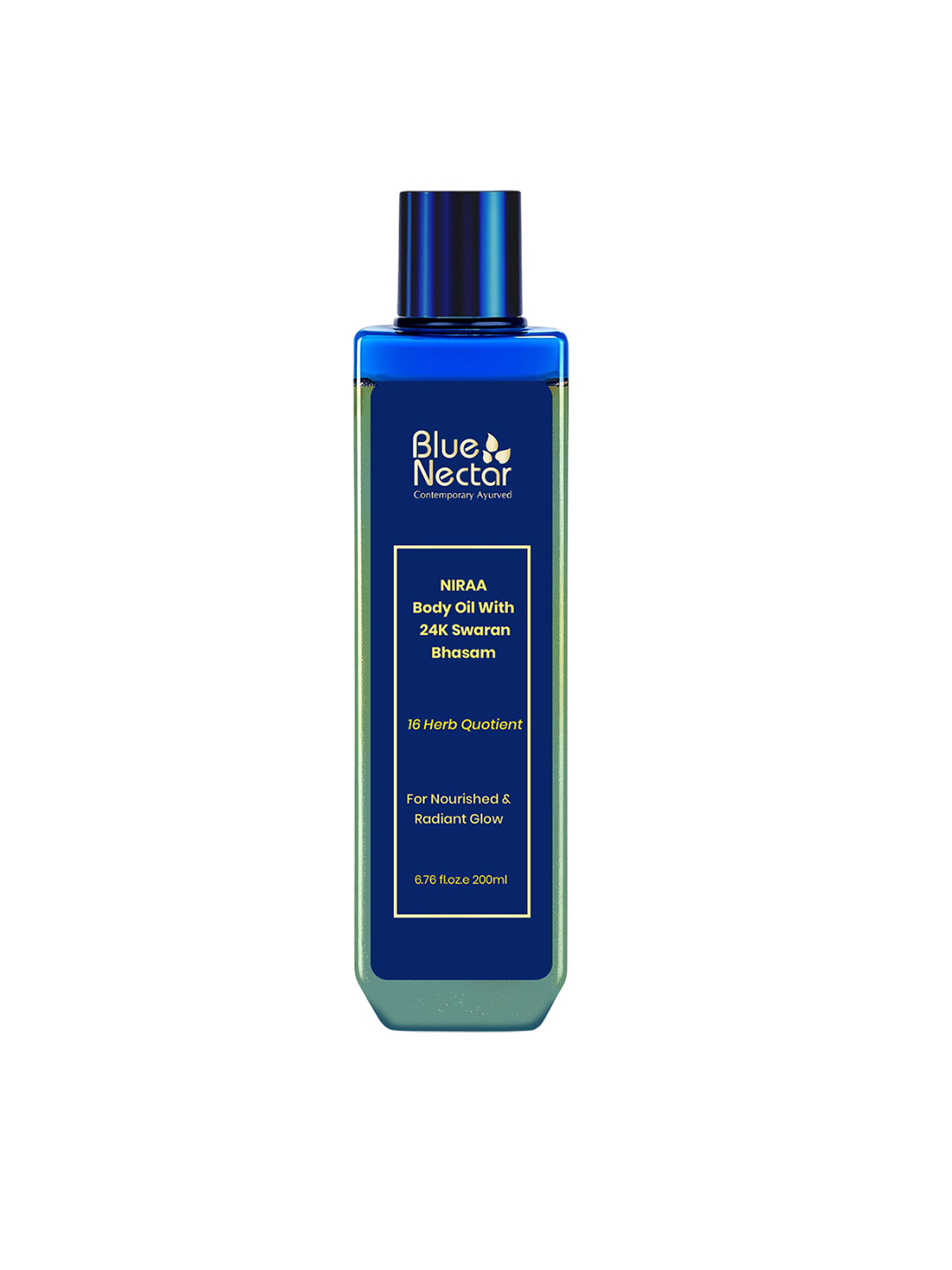 Blue Nectar Body Oil With 24K Swaran Bhasma - 200 ml