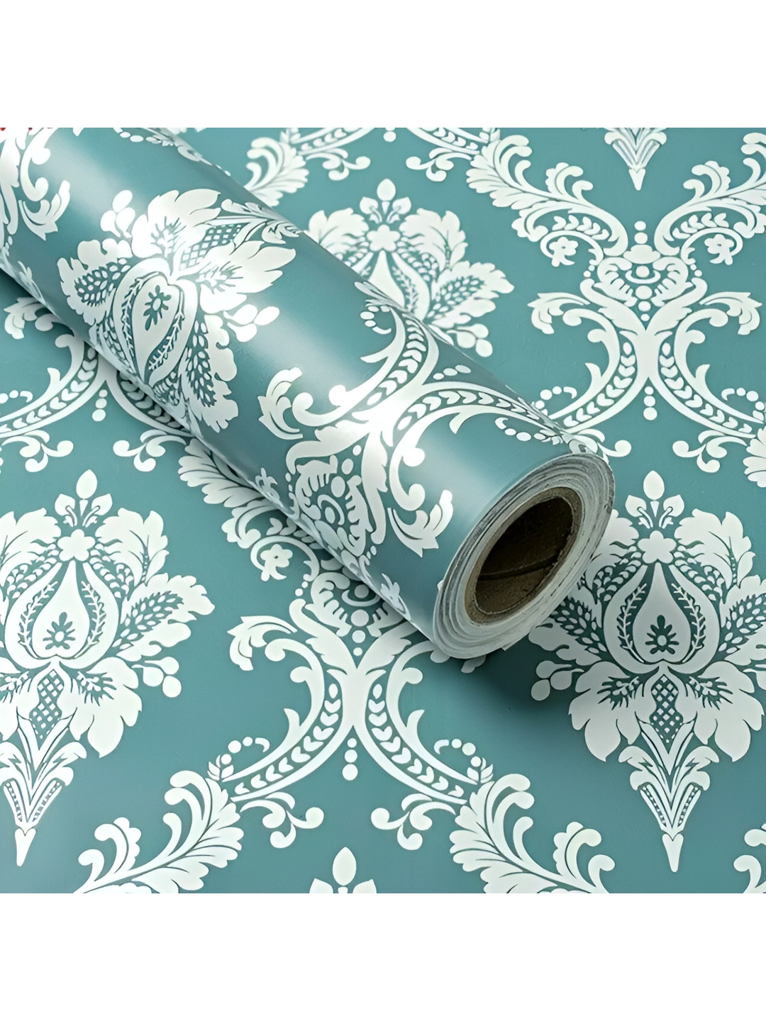 Aura Green Printed Self-Adhesive Abstract Wall Decor