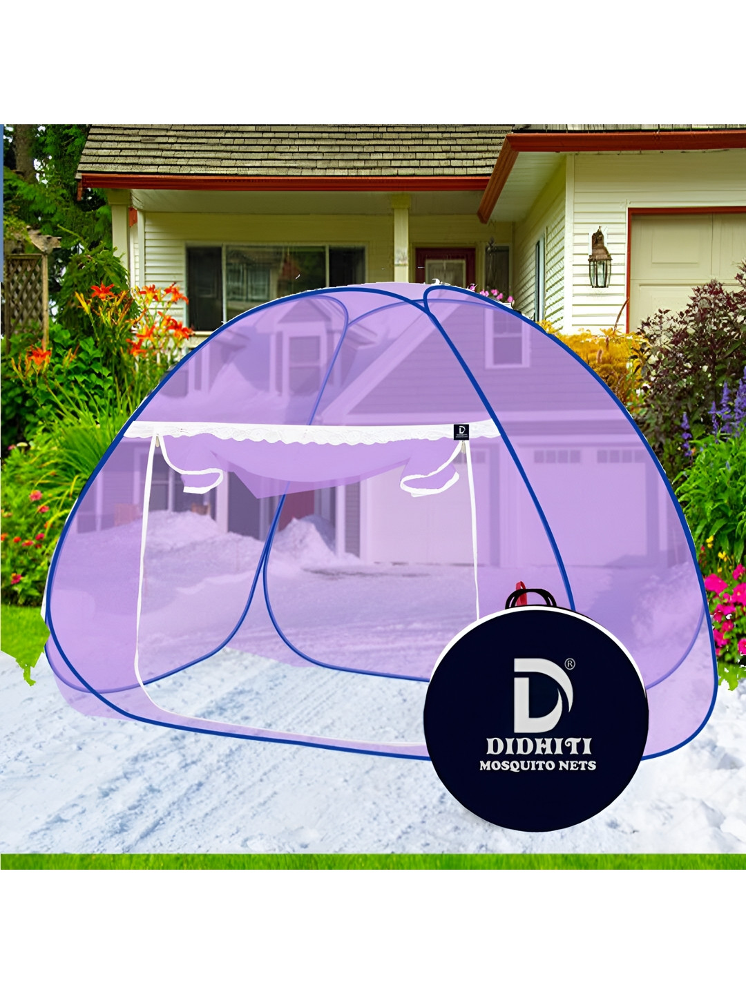 didhiti Purple Single Bed Tent Mosquito Net