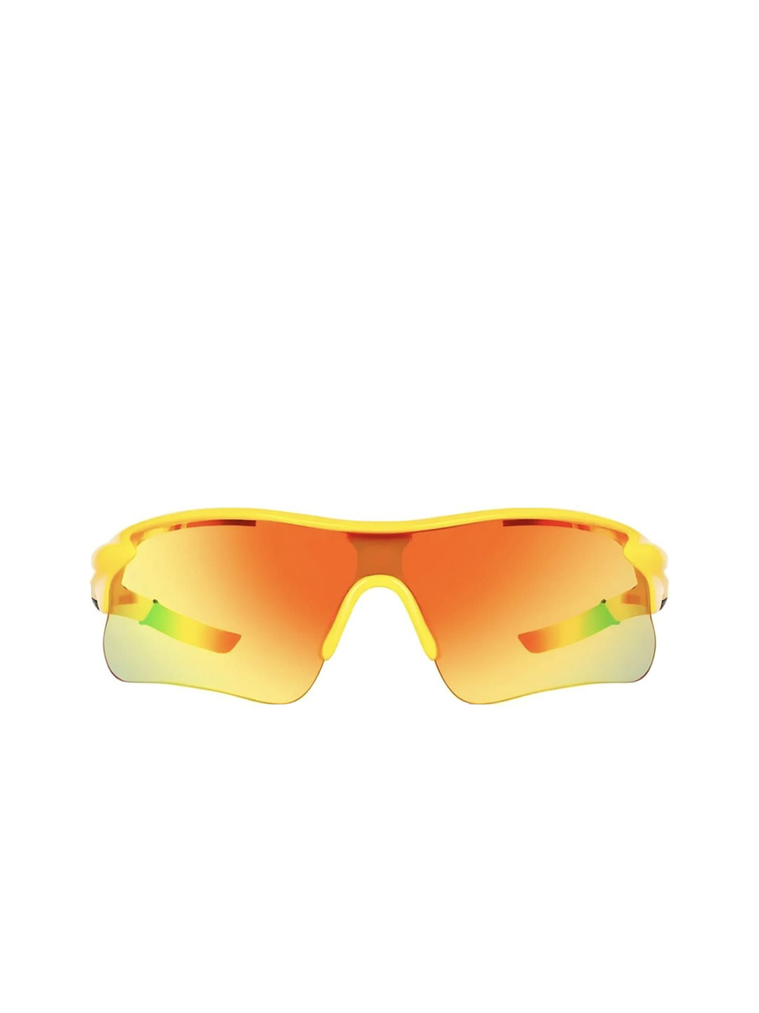 VONDYKE Unisex Yellow Lens & Yellow Wayfarer Sunglasses with
