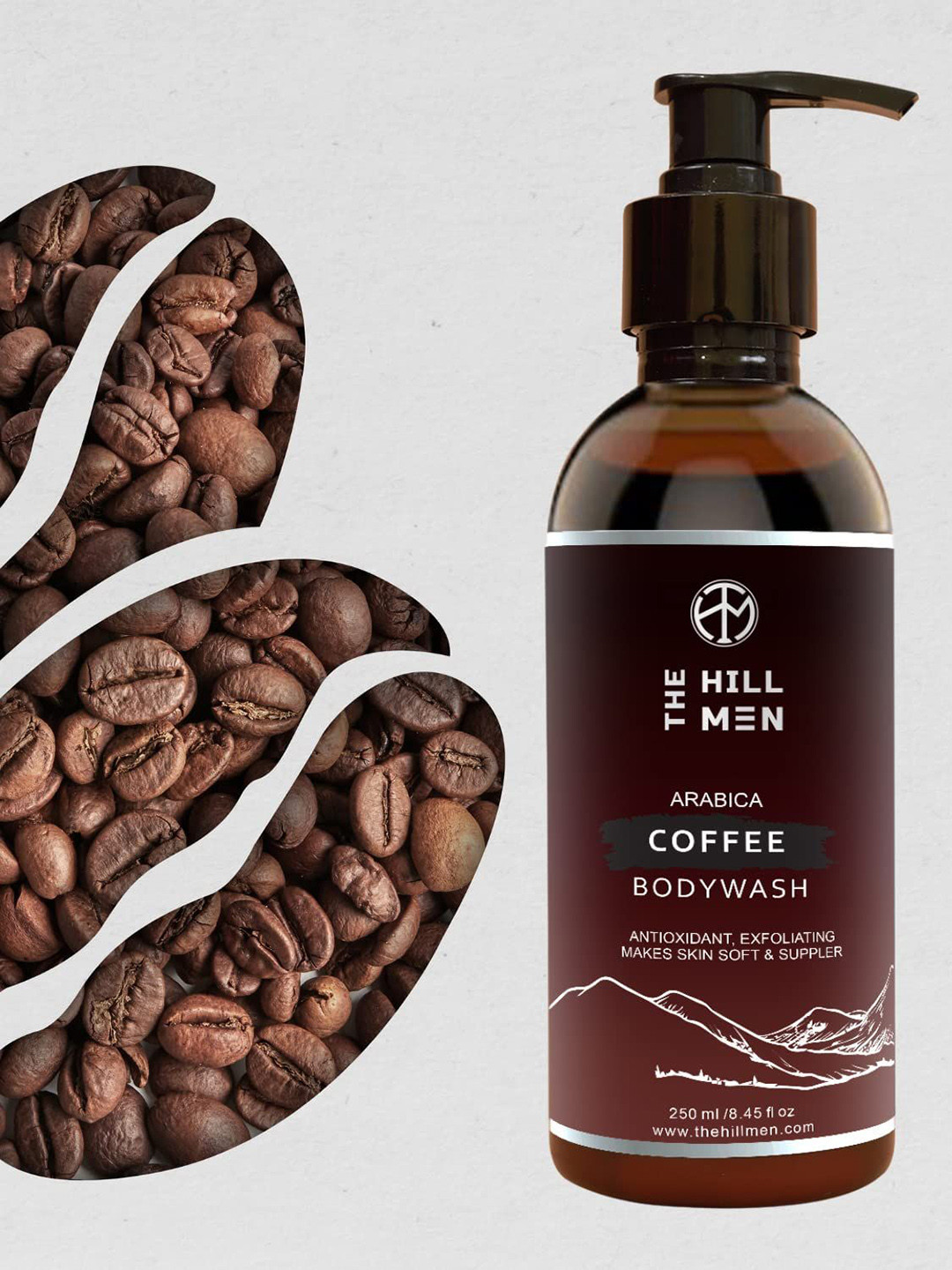 The Hill Men Arabica Coffee Body Wash For Deep Cleansing - 250 ml