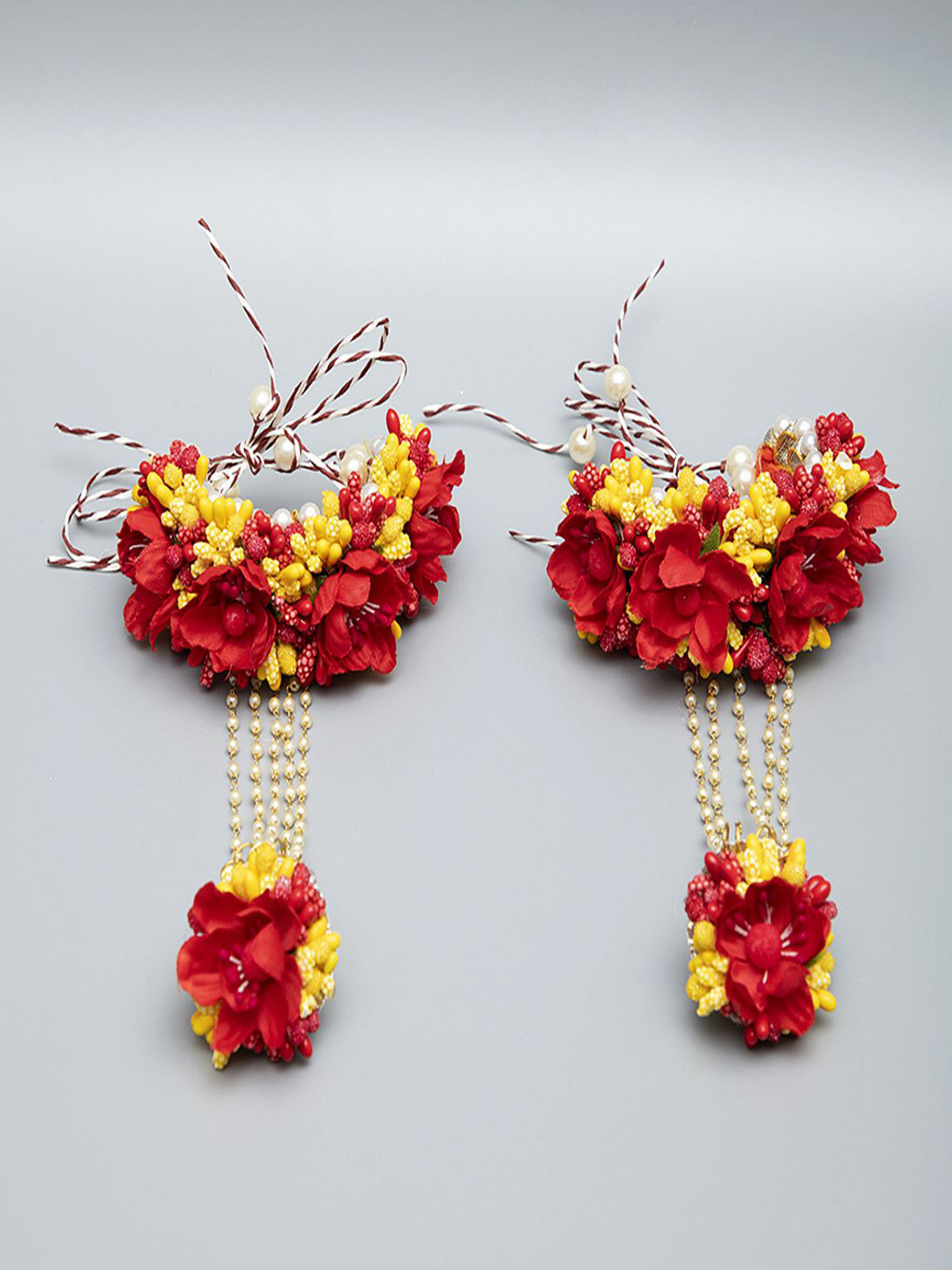 Flosaira Flower Bridal Haldi Mehndi Jewellery Set