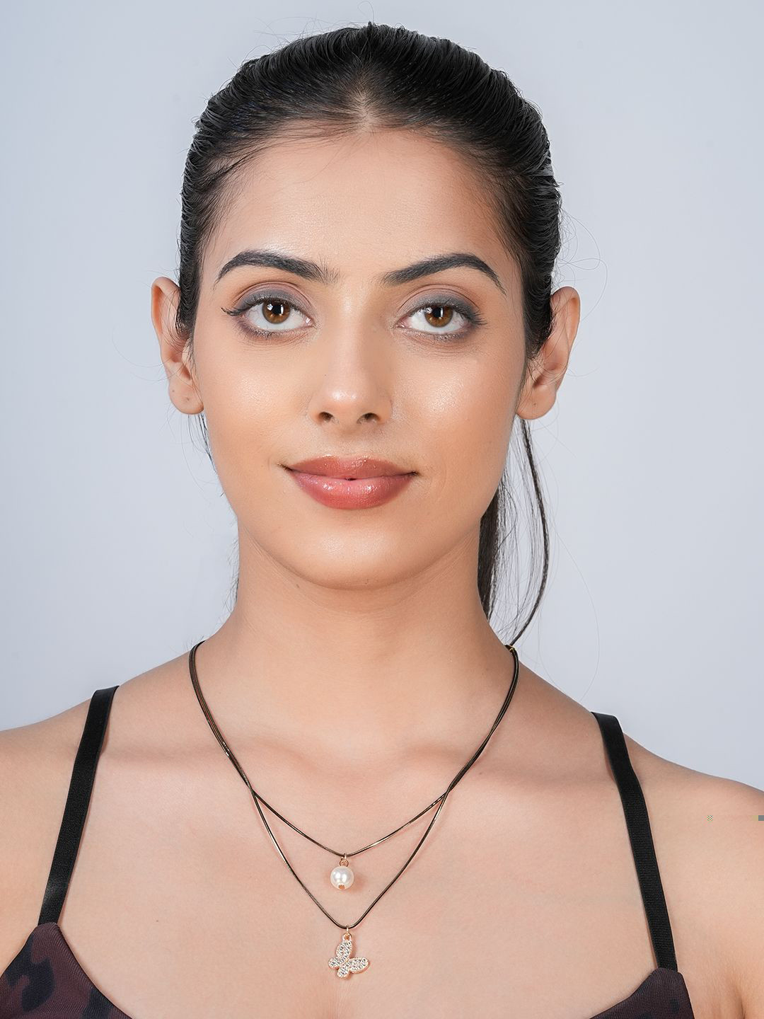 STYOLLO Stone Studded Pendants With Chains