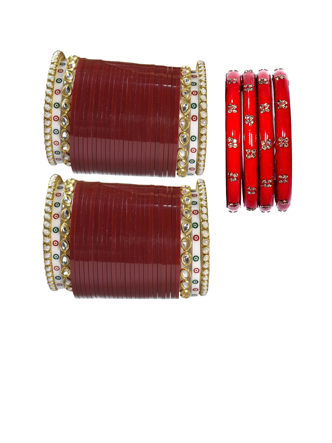 VICONO Set Of 72 Stone Studded Bangle