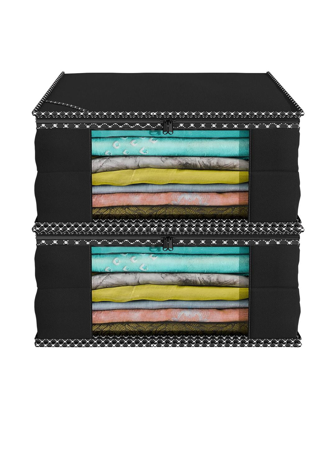 AMAK INC Black Fabric Multi-Utility Wardrobe Organisers
