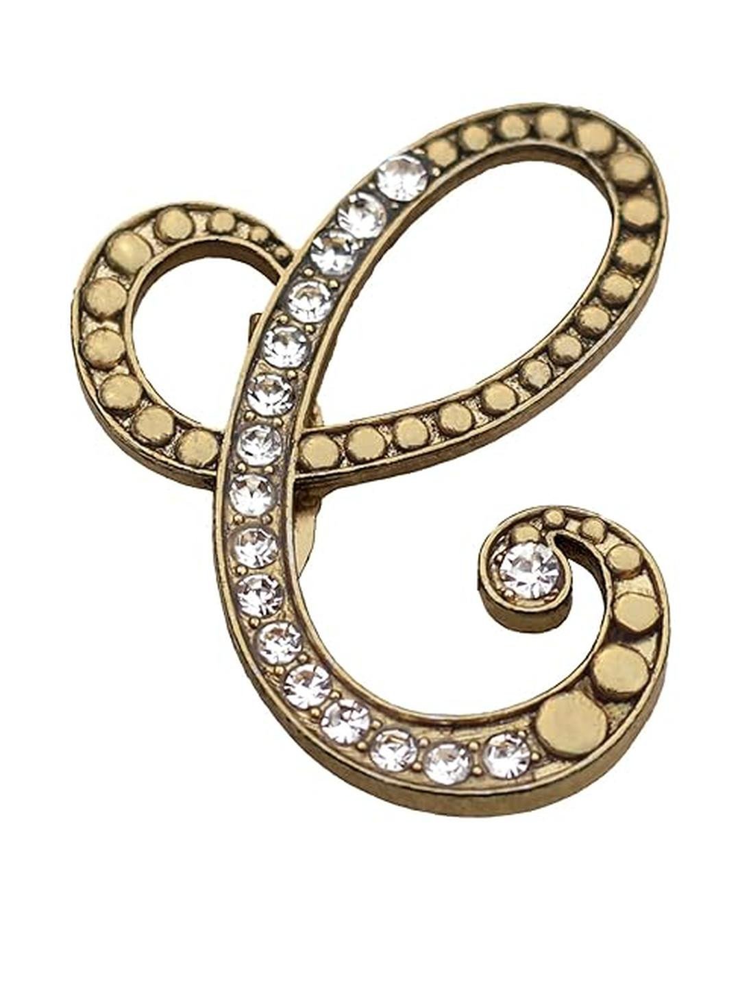 FURE C Initial Alphabet Brooch