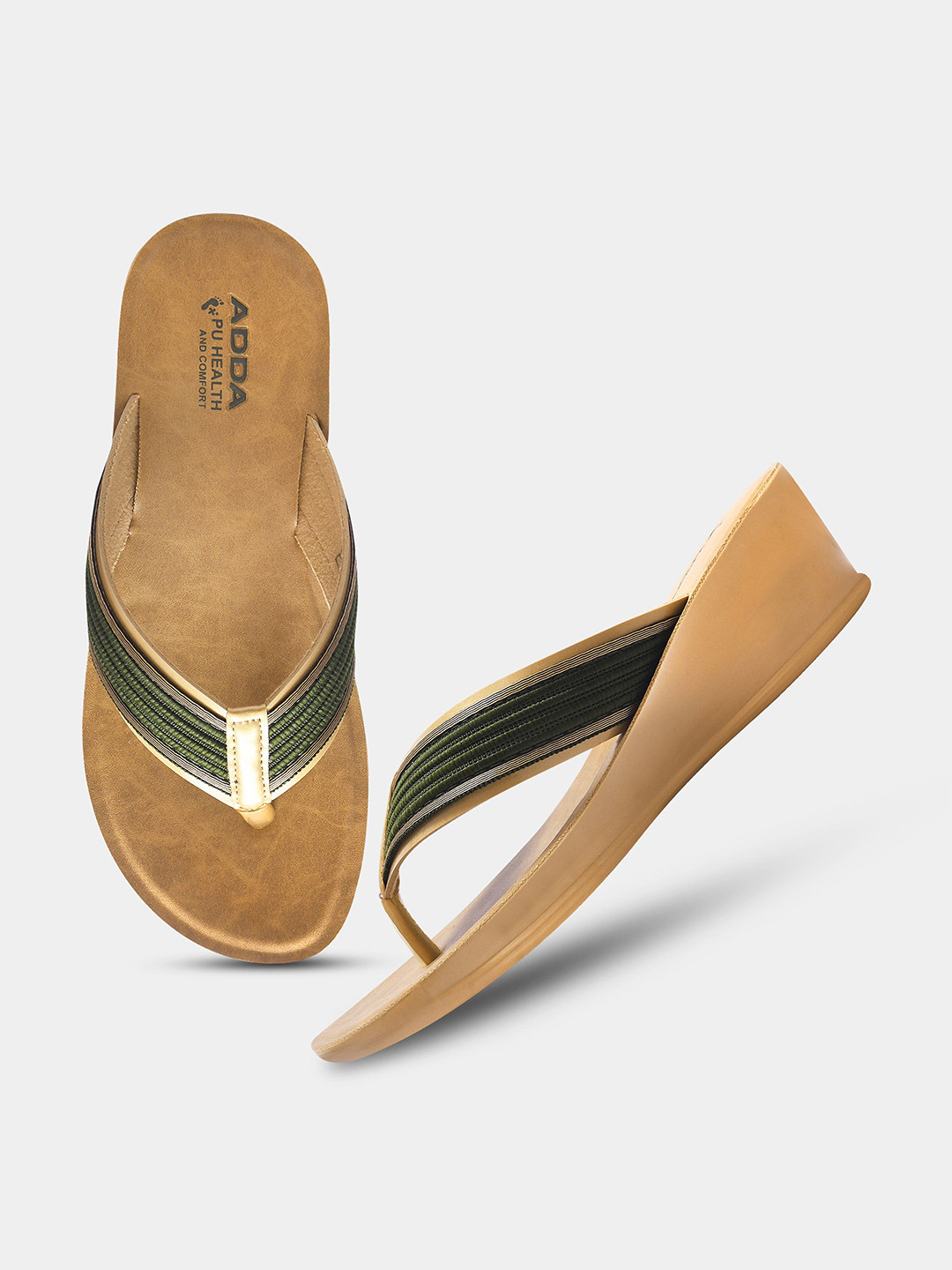 Adda Women Textured Casual Open Toe Flats