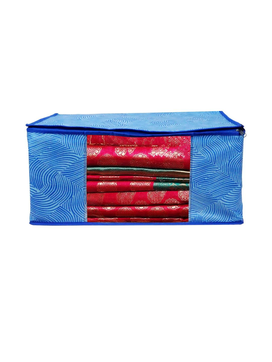 AMAK INC Blue Fabric Multi-Utility Wardrobe Organisers