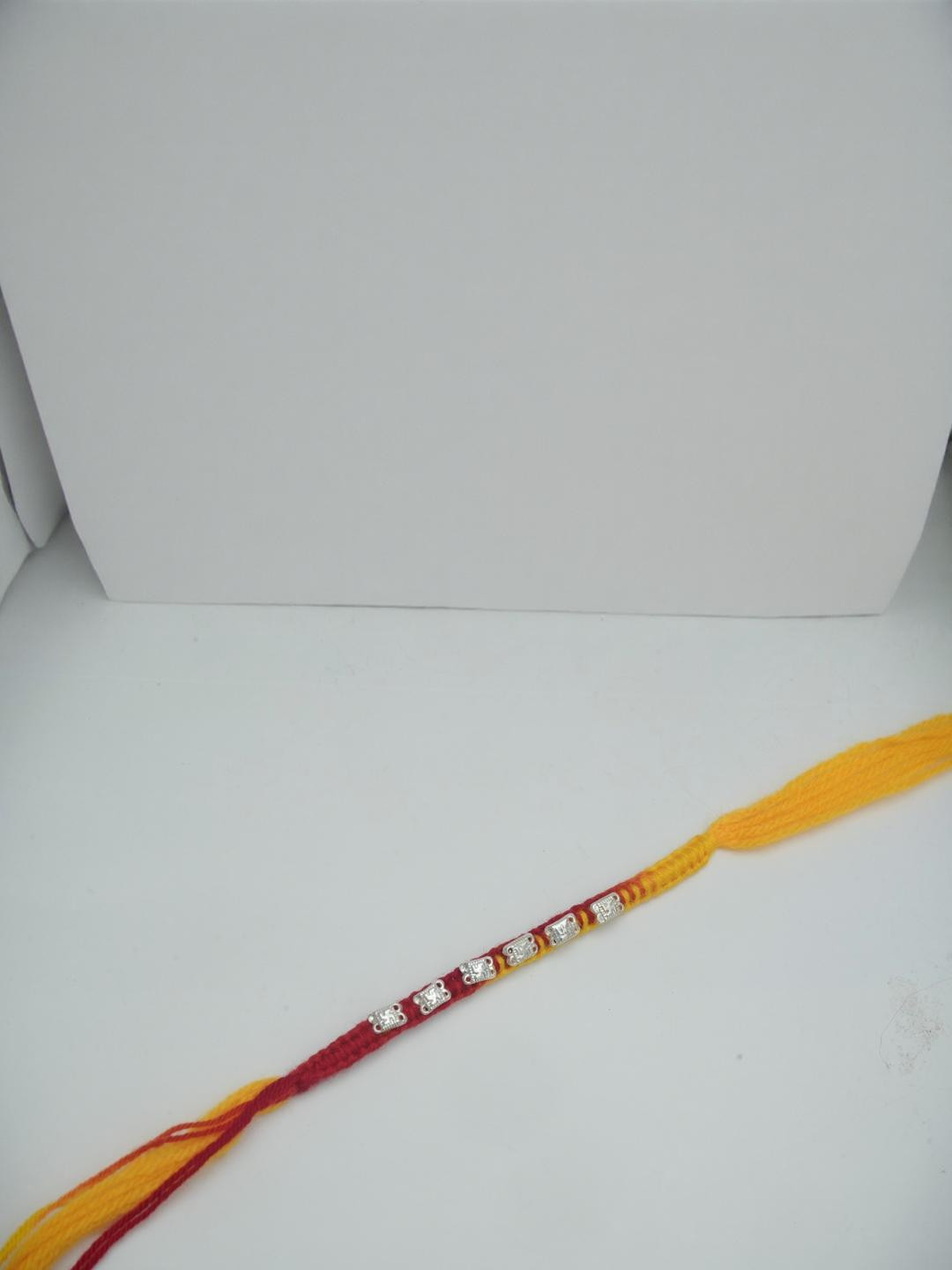 SOMYA Designer Sathiya Assorted Rakhi, Chawal Roli Pack  Set (Rakhi, Chawal Roli Pack)