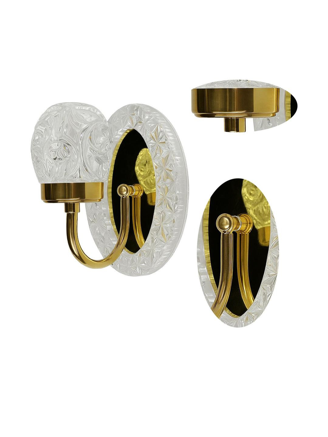 DENICRAAS Gold Metal Wall Lamps