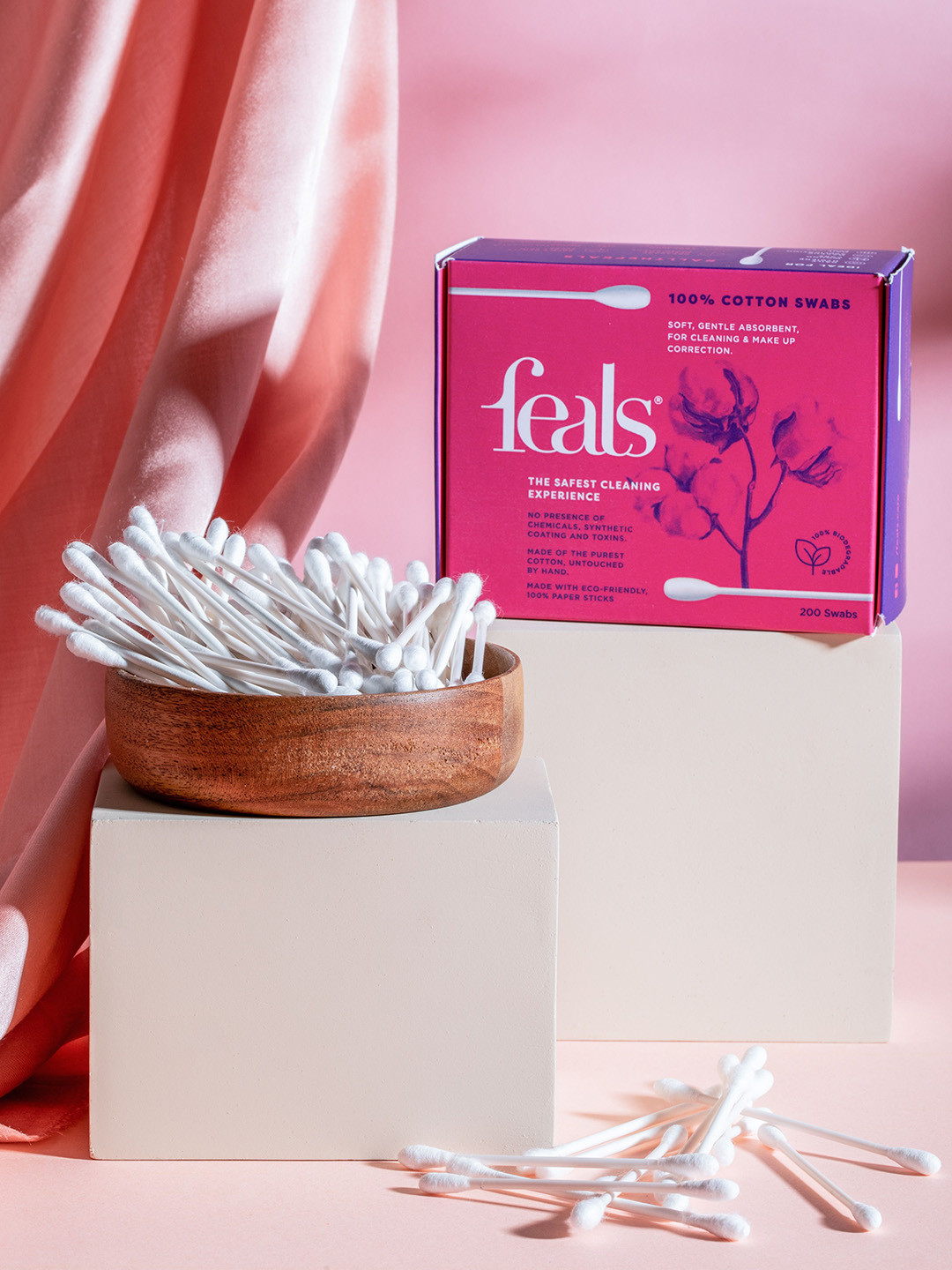 FEALS Cotton Ear Buds - 200 Pcs