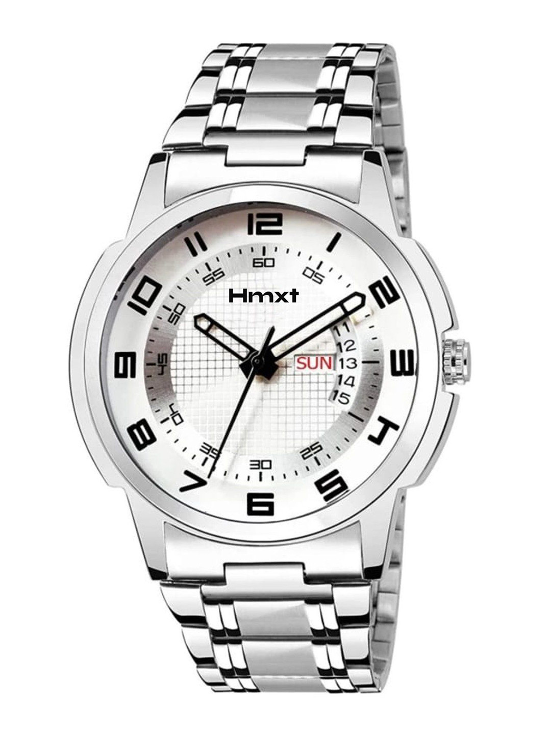 HMXT Day n Date Men Printed Dial Date Aperture Bracelet Style Analogue Watch HMXT-188