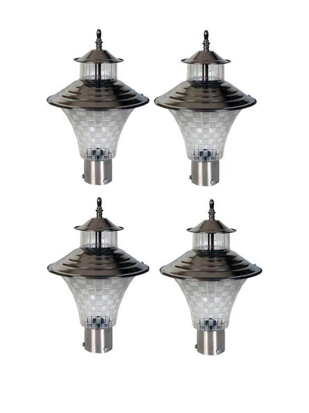 Somil Attractive & Stylish Waterproof Outdoor Gate Lamp - Set Of 4