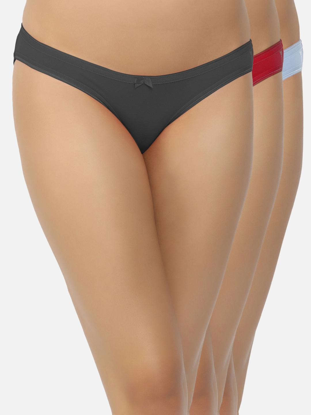 Shyygl Set of 3 Low-Rise Bikini Briefs