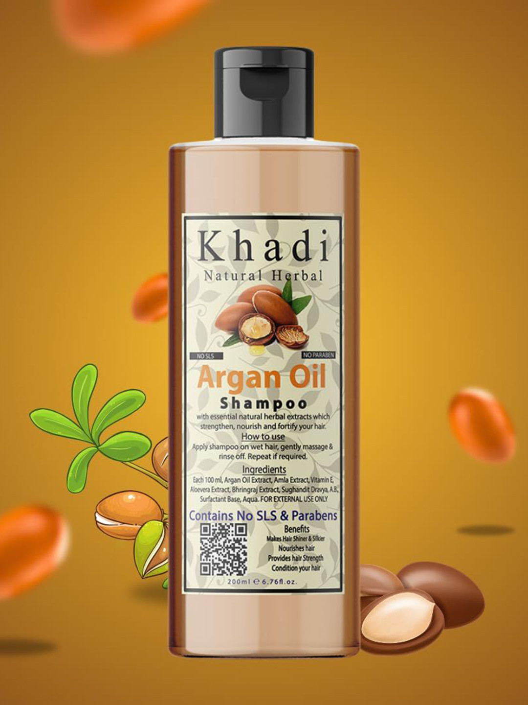 khadi natural herbal Argan Oil Shampoo - 200 ml