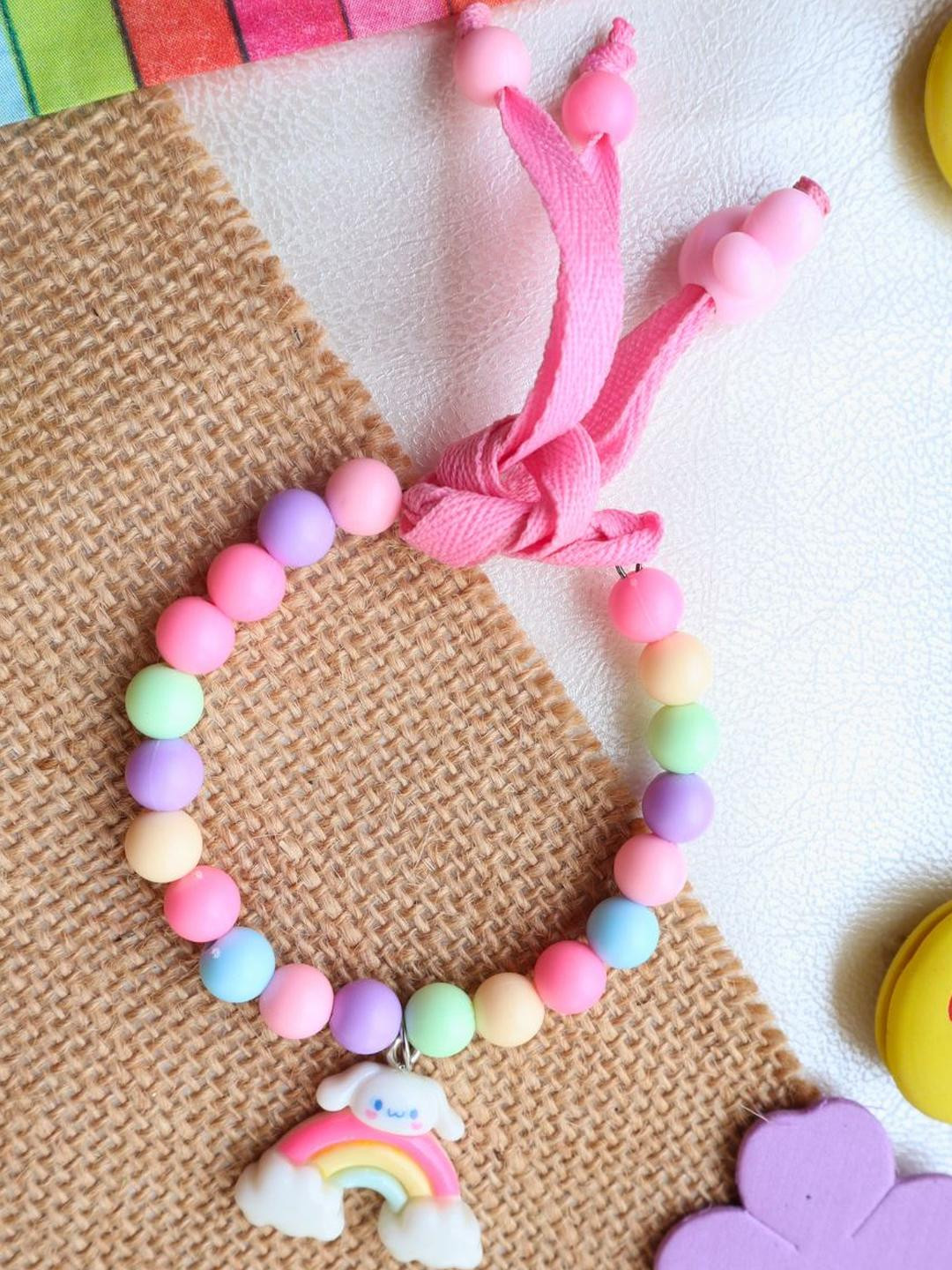 Kamule Bunny & Rainbow  Rakhi - Pink