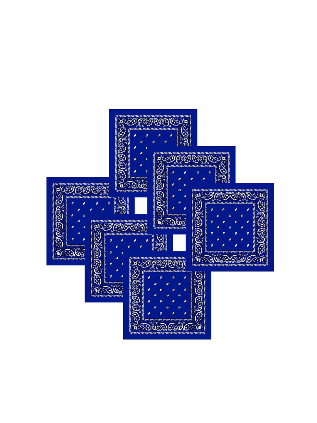 S4S Unisex Pack Of 6 Bandana Printed Pure CottonHeadband