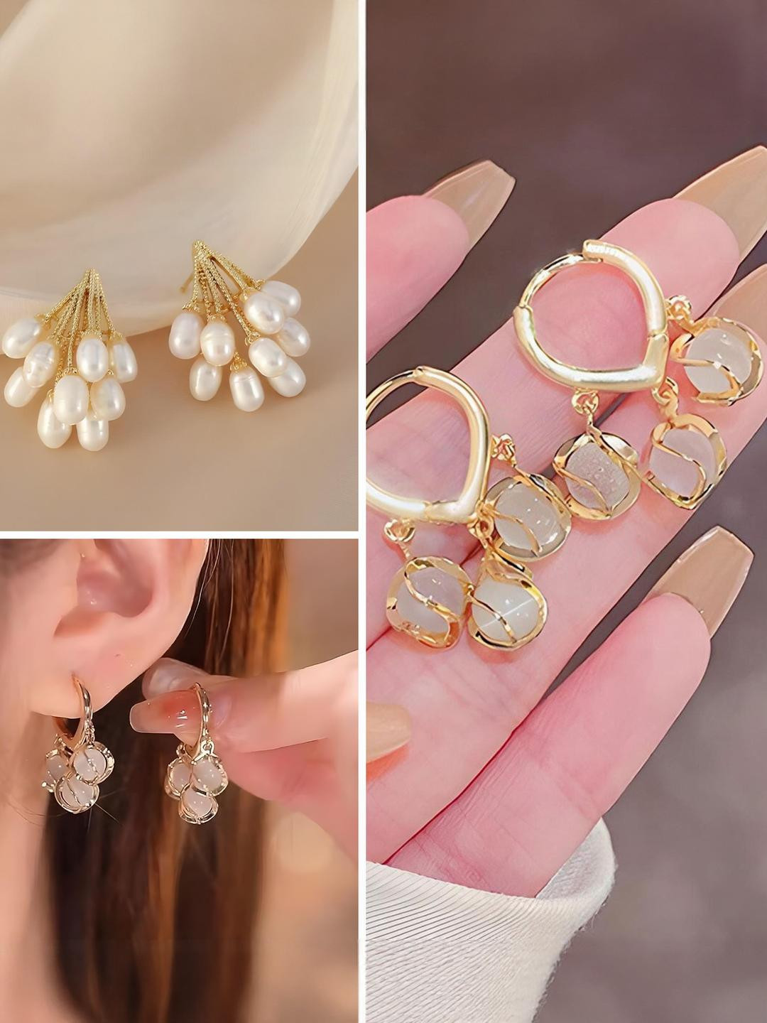 Korean Drop Earring combo set