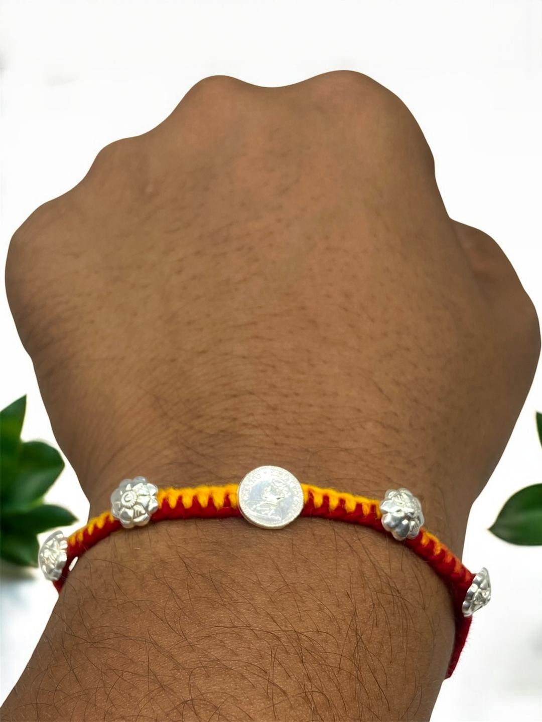 SOMYA Designer Coin-Daal Rakhi Assorted Rakhi, Chawal Roli Pack  Set (Rakhi, Chawal Roli Pack)