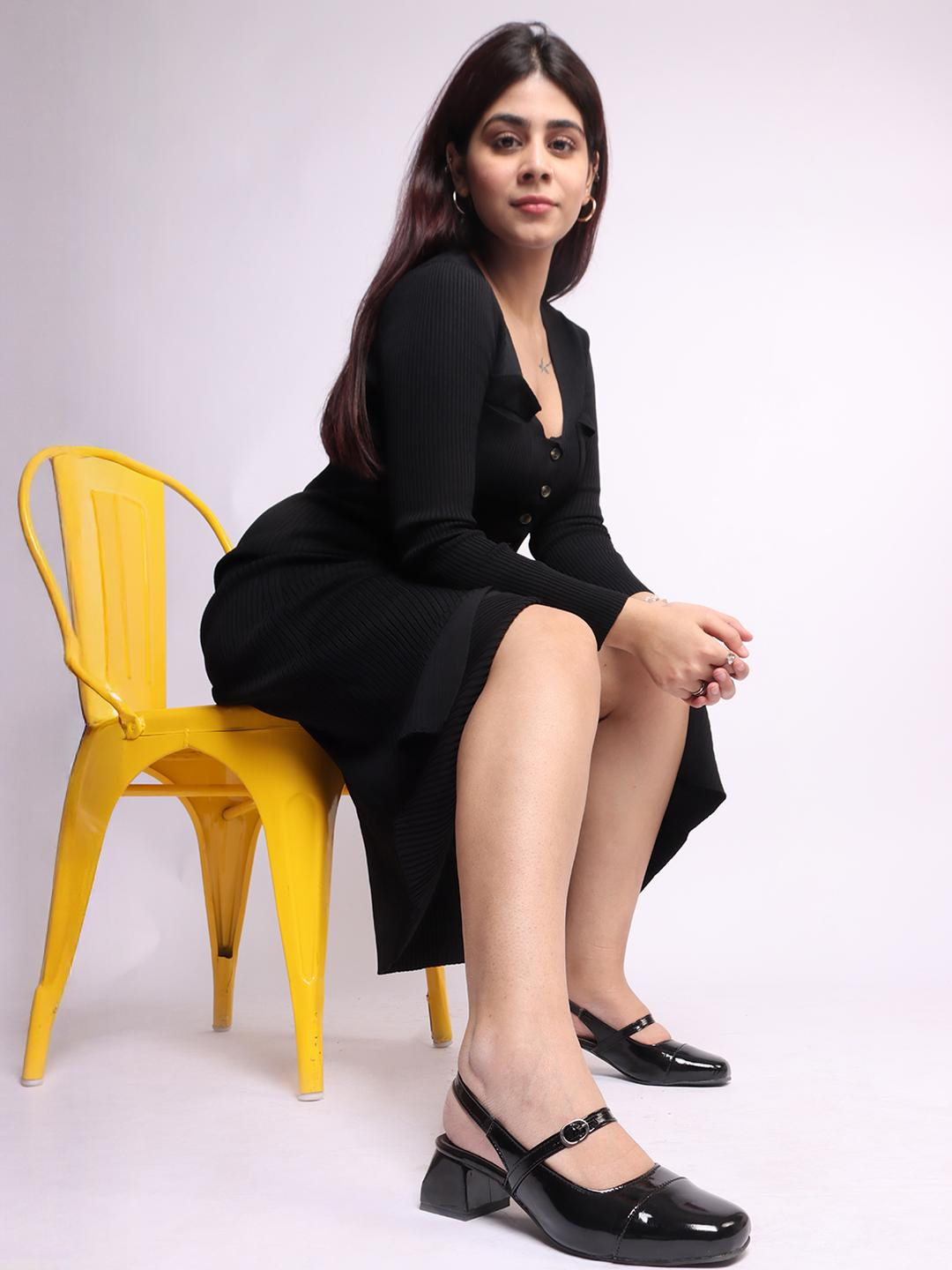 FEET RUNNER Mary Janes Block Heels