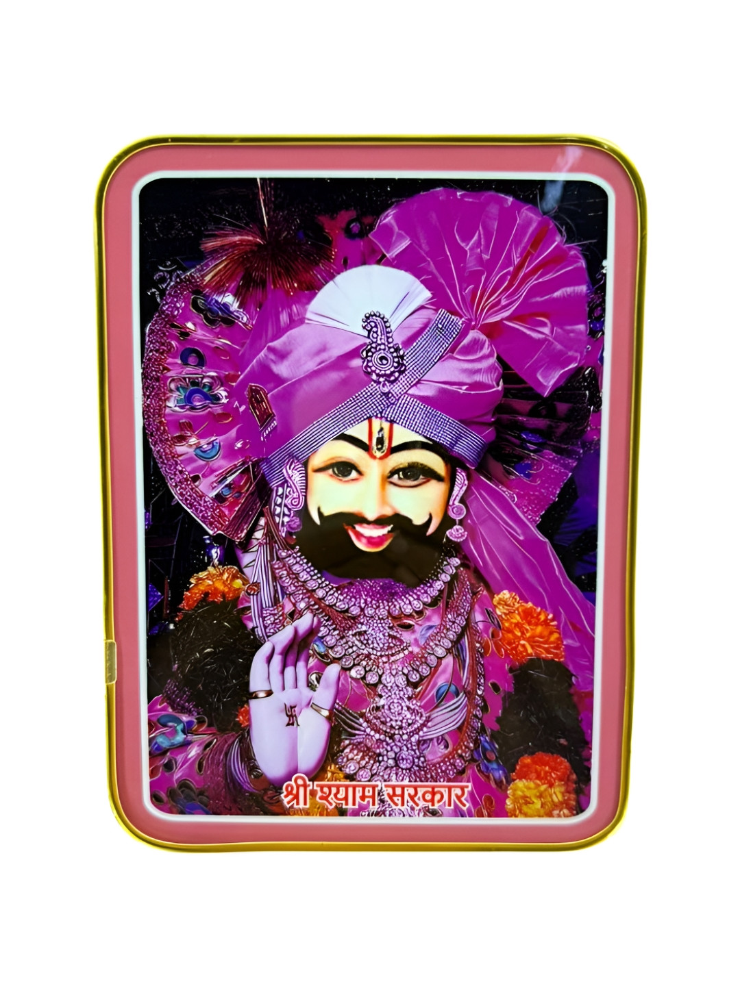 SHRI KHATU SHYAM CREATION Purple & Black Religious Photo Frames