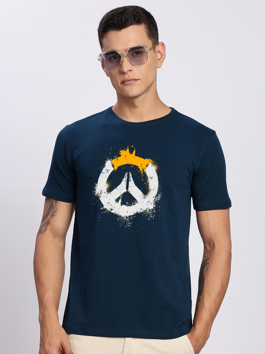 ADRO Men Teal Tshirts