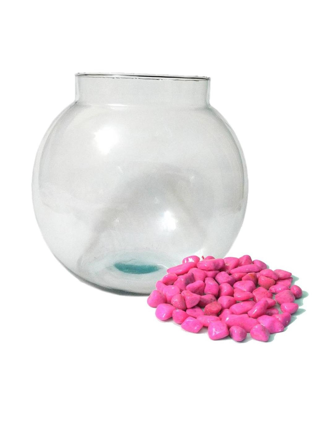 Somil Clear Round Glass Fish Pot