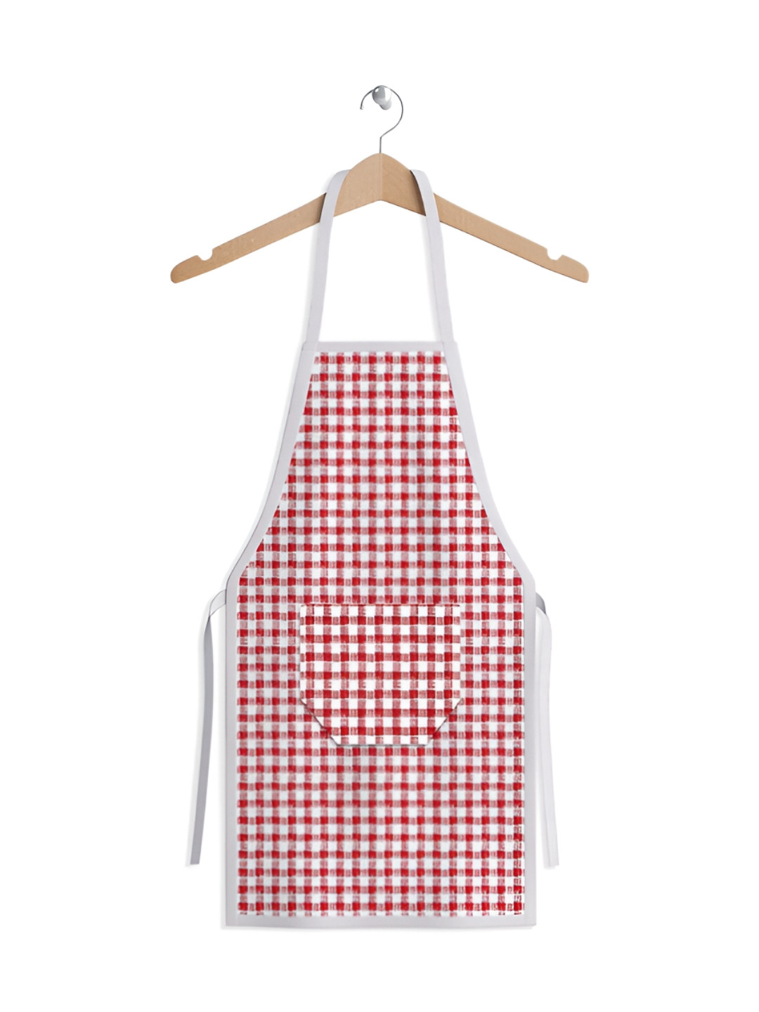 Aura 2-Pcs Red & Maroon Printed Front Pocket Water-Resistant Apron
