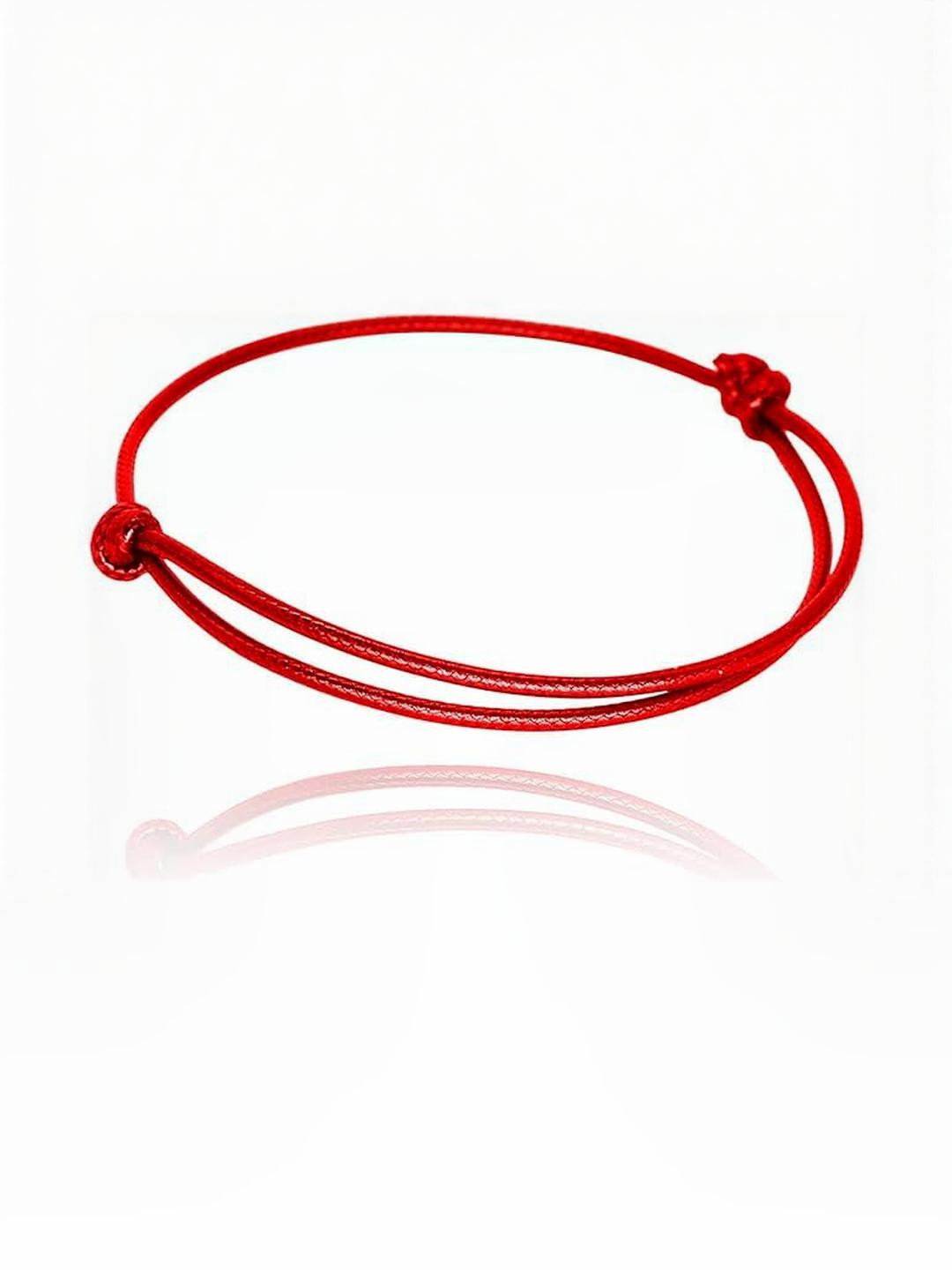 SUSVIJ Unisex Red Knot Bracelet