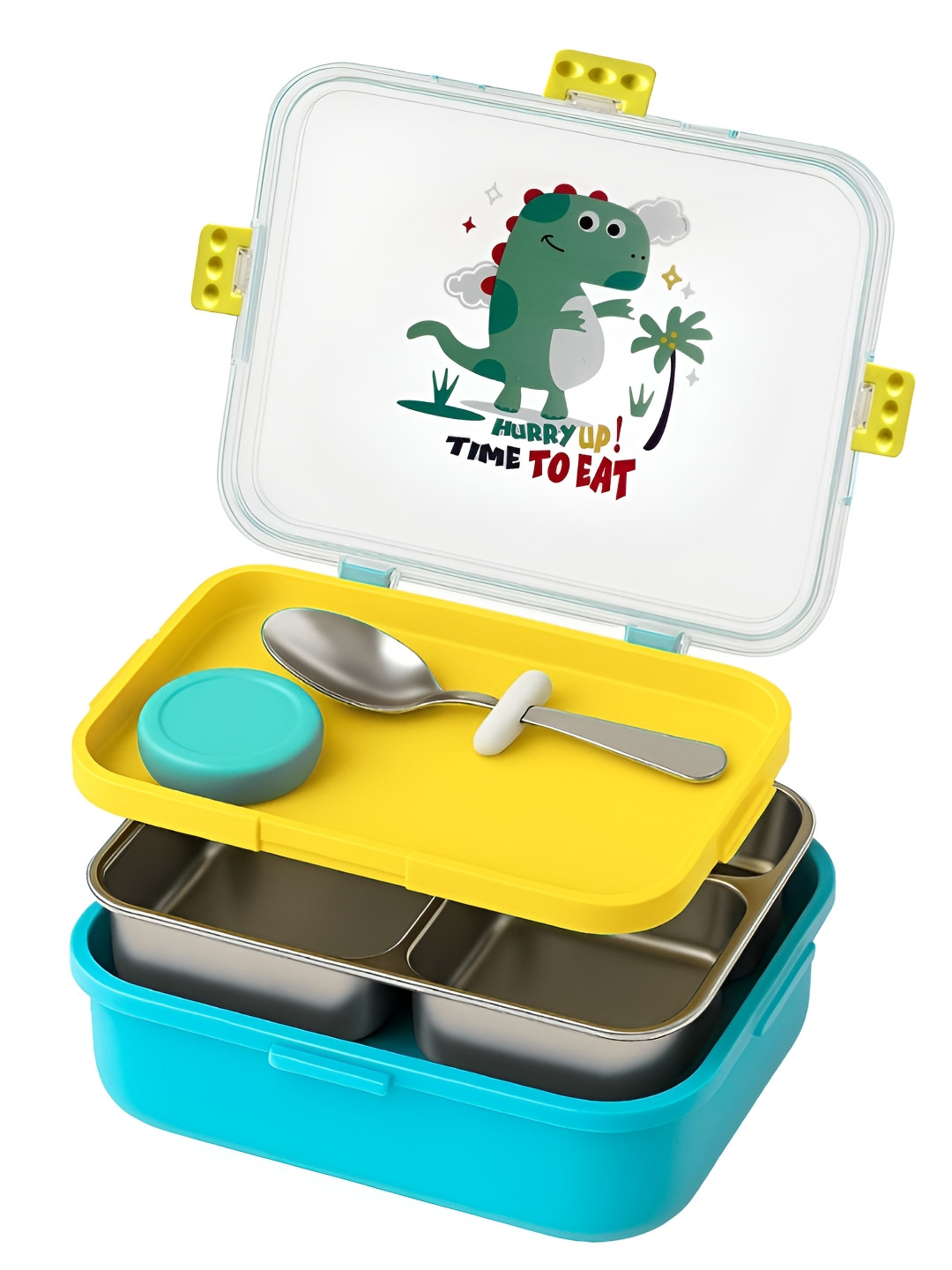 Tuco Intelligent Yellow Stainless Steel Leak Resistant Lunch Box