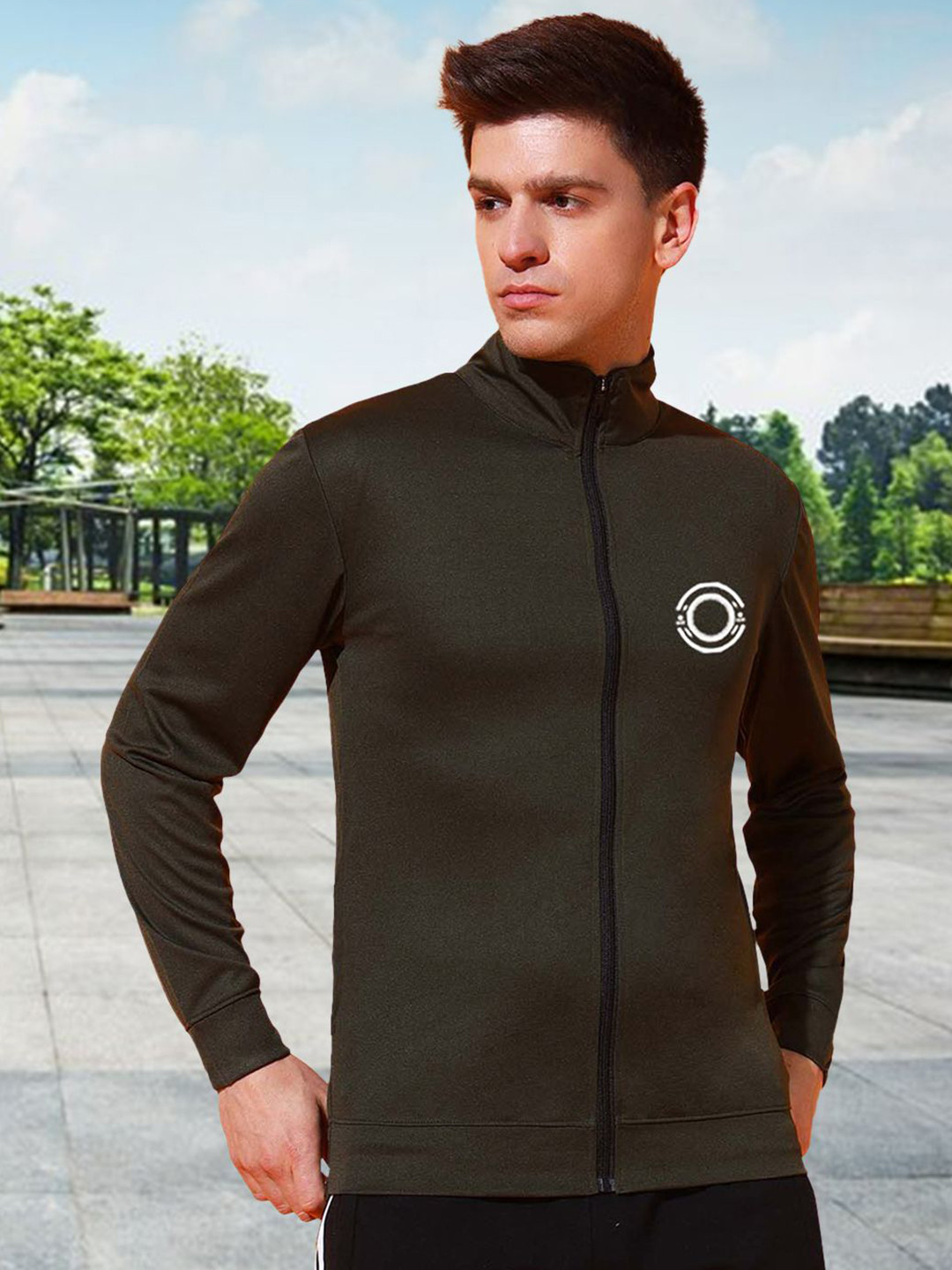 Unicus Apparel Windcheater Mandarin Collar Training or Gym Biker Jacket