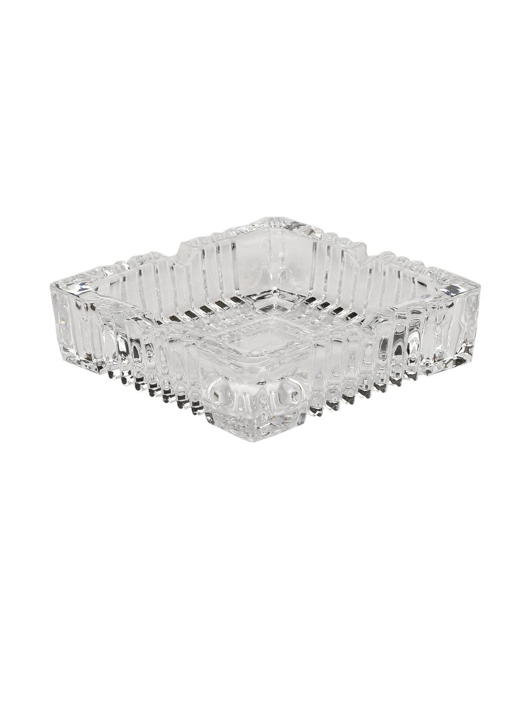 SOMIL Transparent Glass Ash Trays