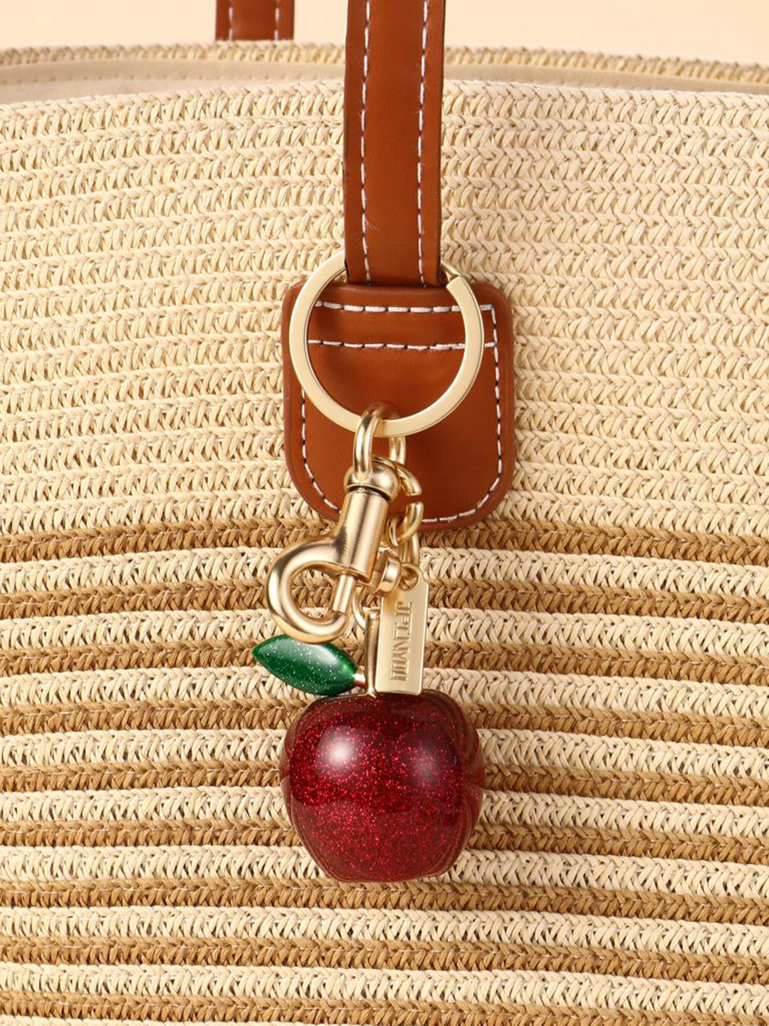 SALTY Red Apple Bag Charm