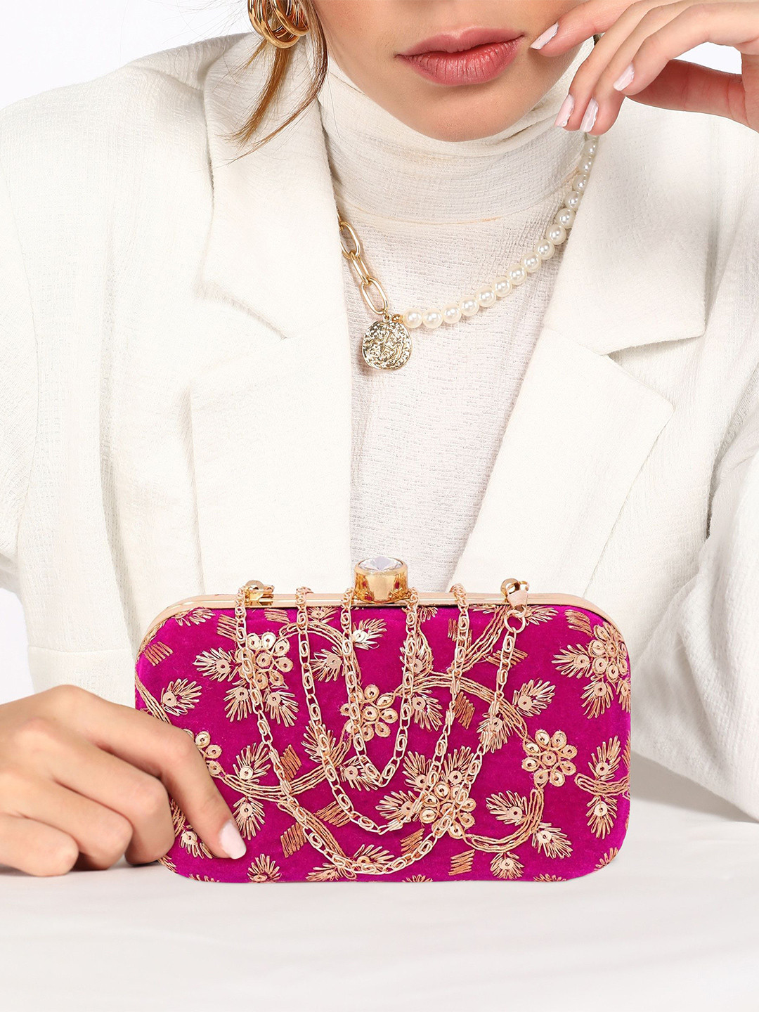 Rapid Costore Embellished Box Clutch