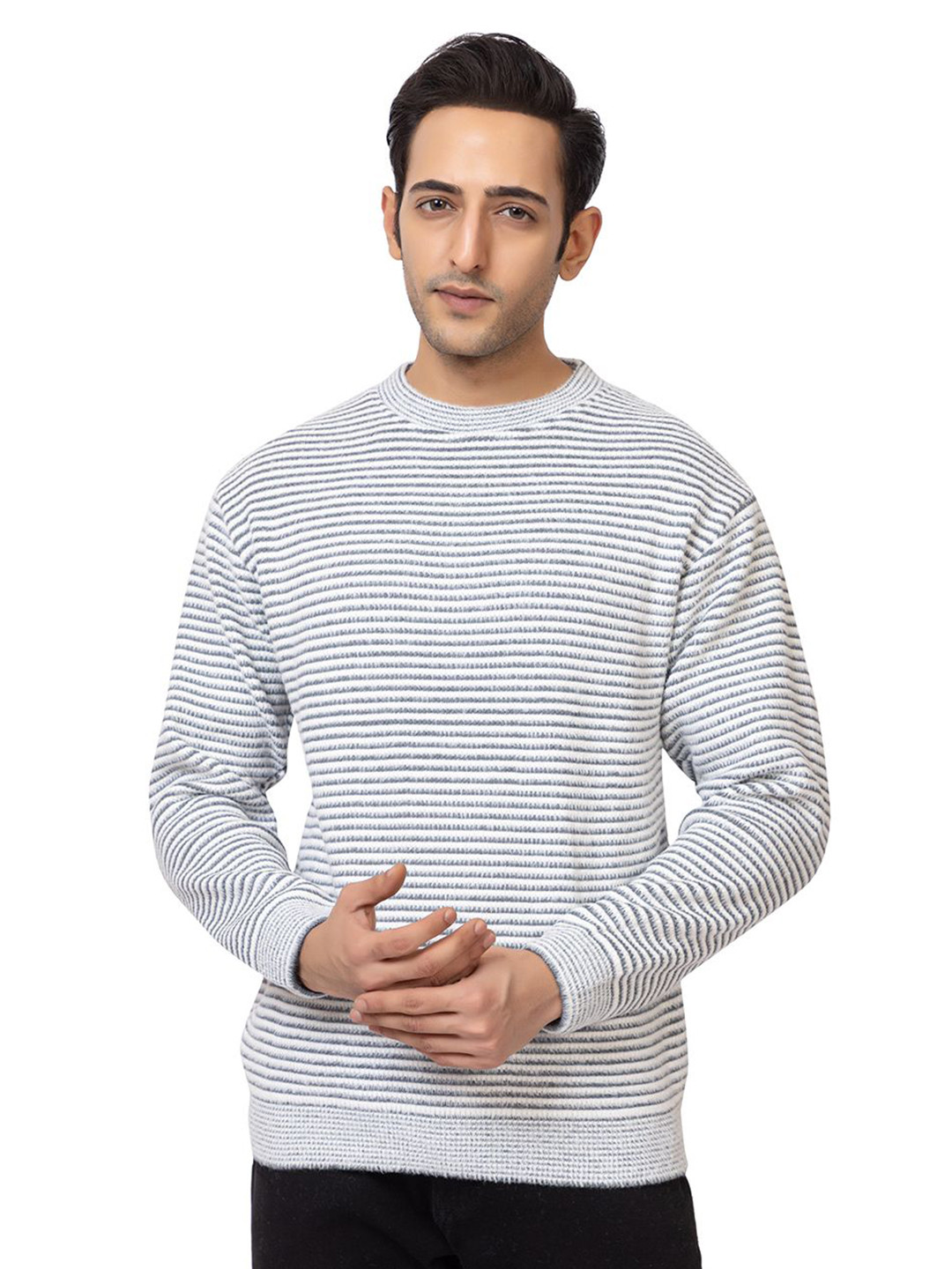 LO G LO Men Striped Pullover