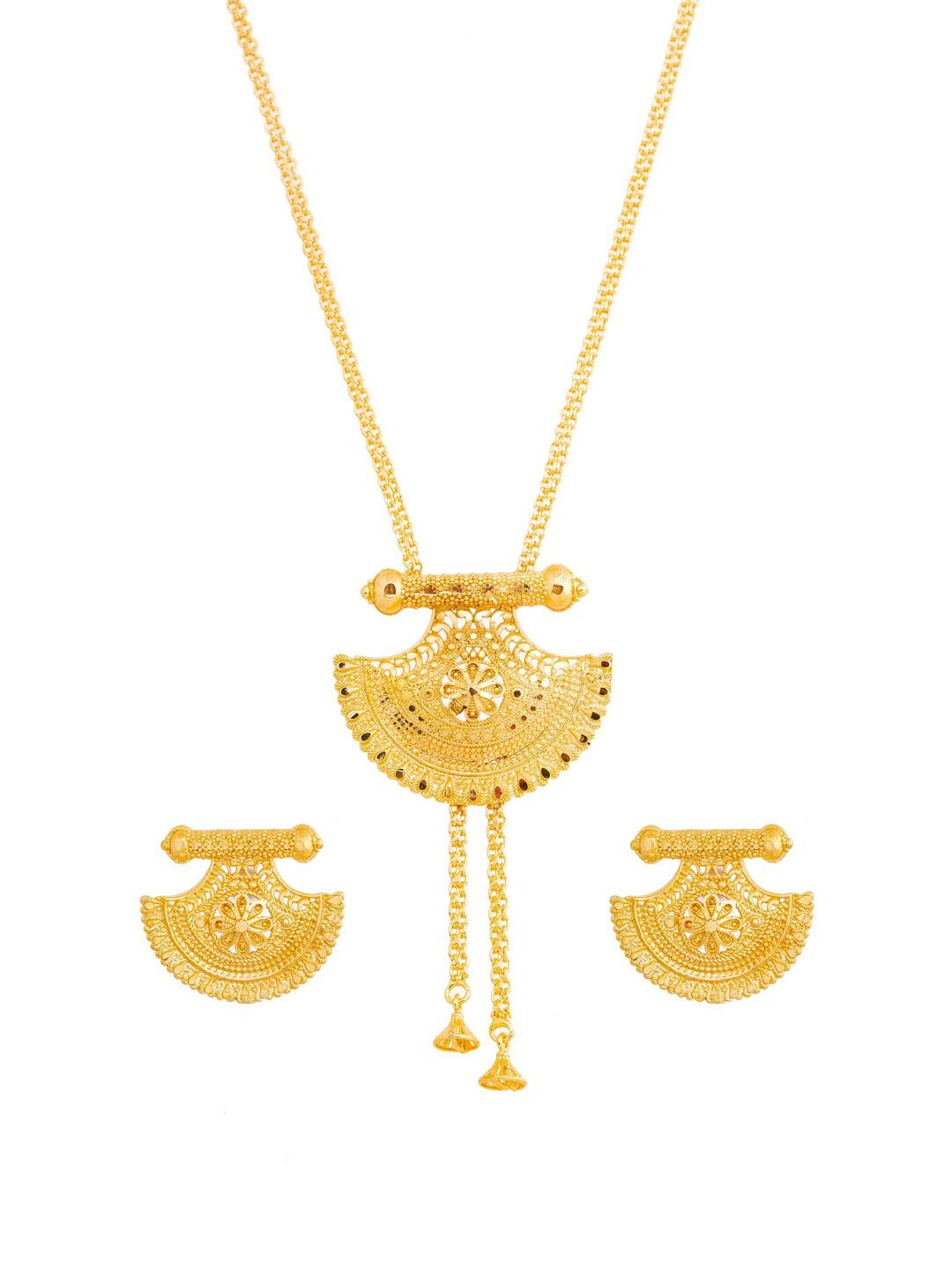 Upala Tie Chain Gold Plated Necklace