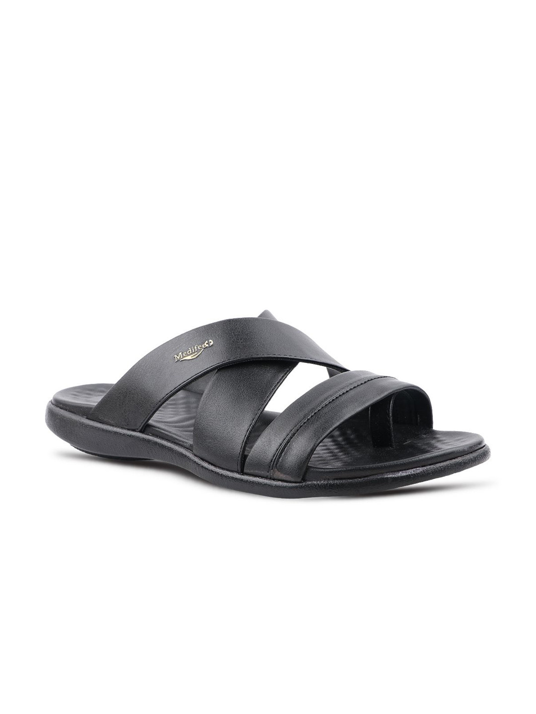 MEDIFEET Men Solid Hopper One Toe Flats