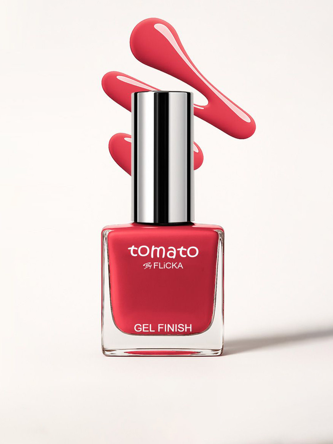 FLiCKA Tomato Long Lasting Quick Dry Gel Finish Nail Polish 9.9 ml - Shade 07