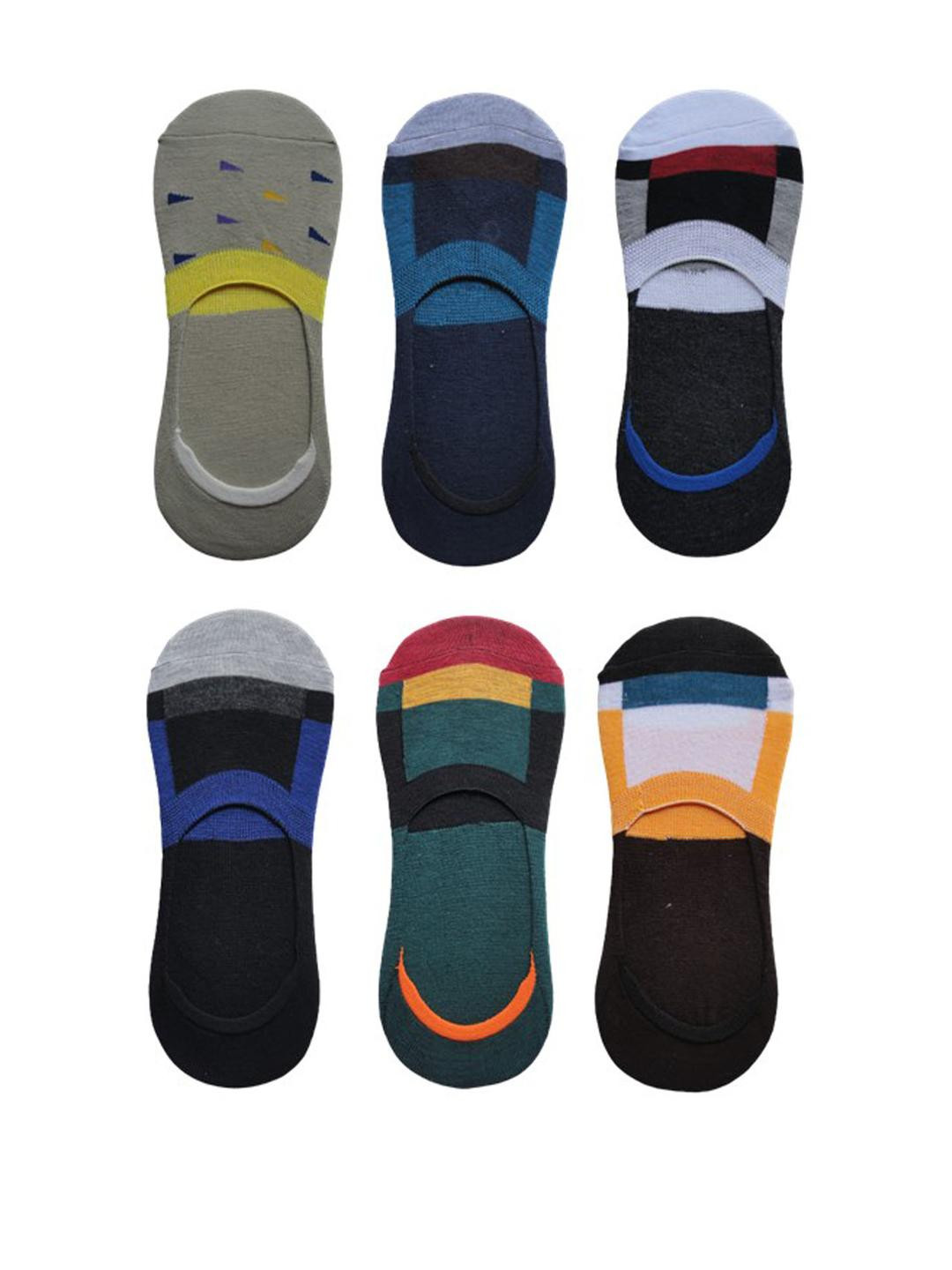 VOICI Set Of 6 Loafer No-Show Invisible Socks