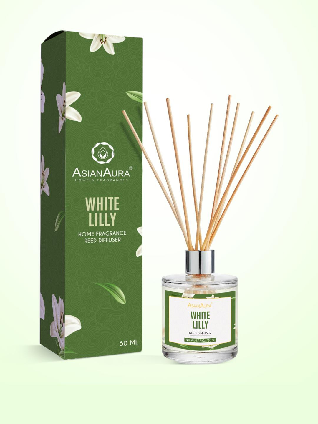 Asian Aura French Lavender Reed Diffuser Set  Long-Lasting Fragrance (50ml)