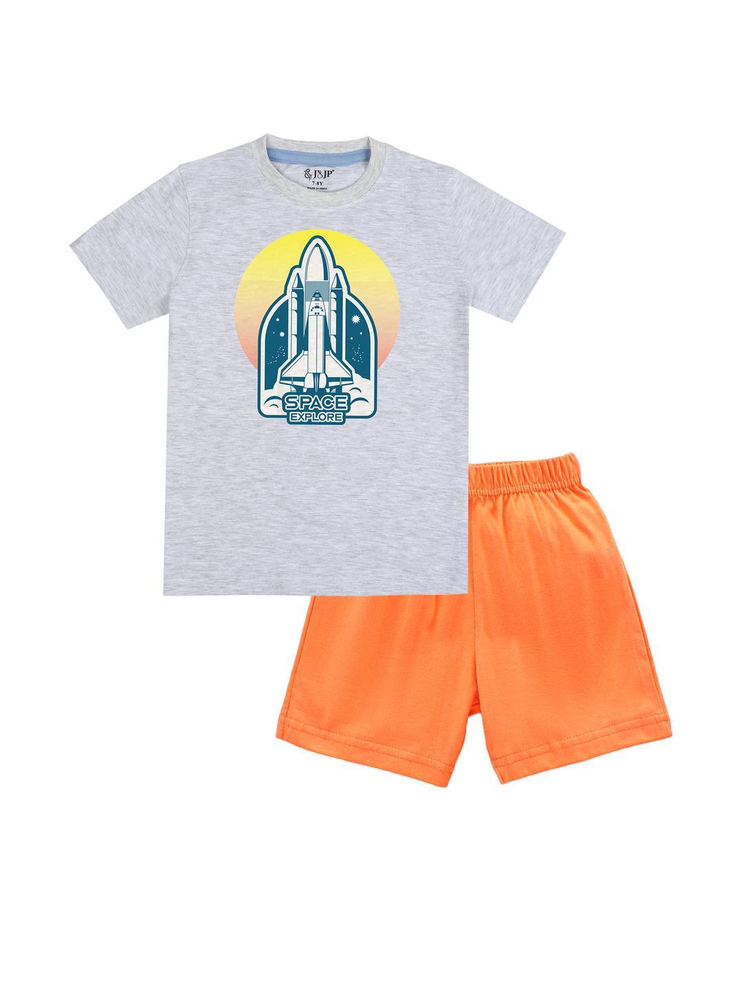 J&JP Boys Printed TShirt & Short Set