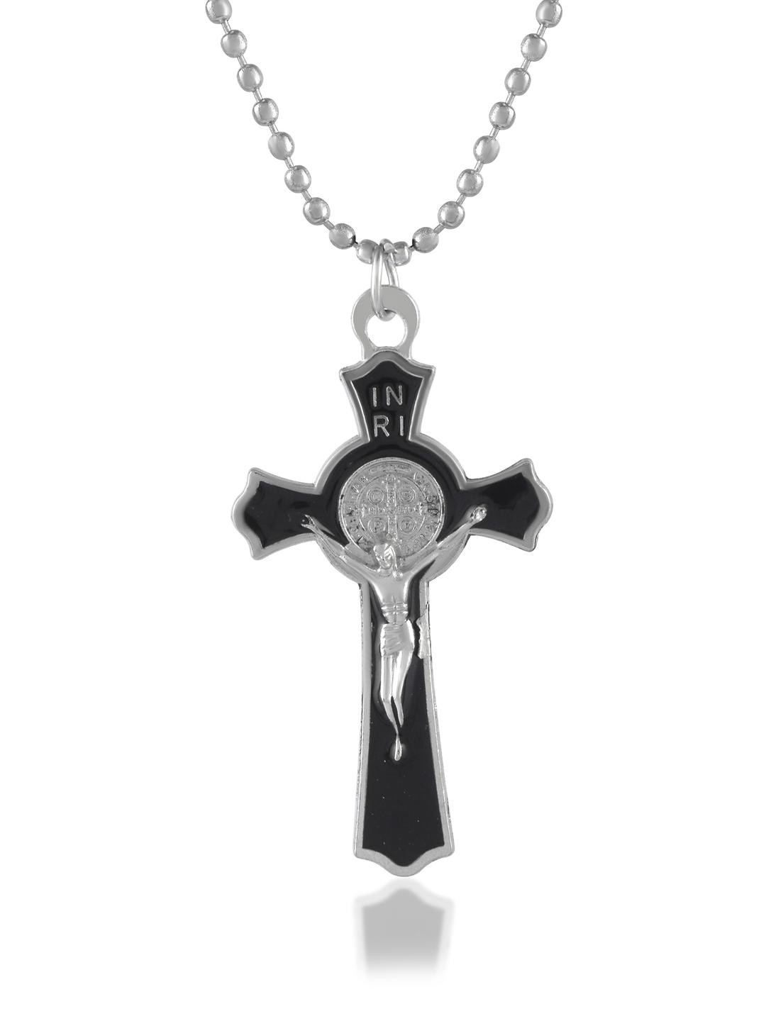 Morir Crucifix Cross Pendant for Men Women with Chain