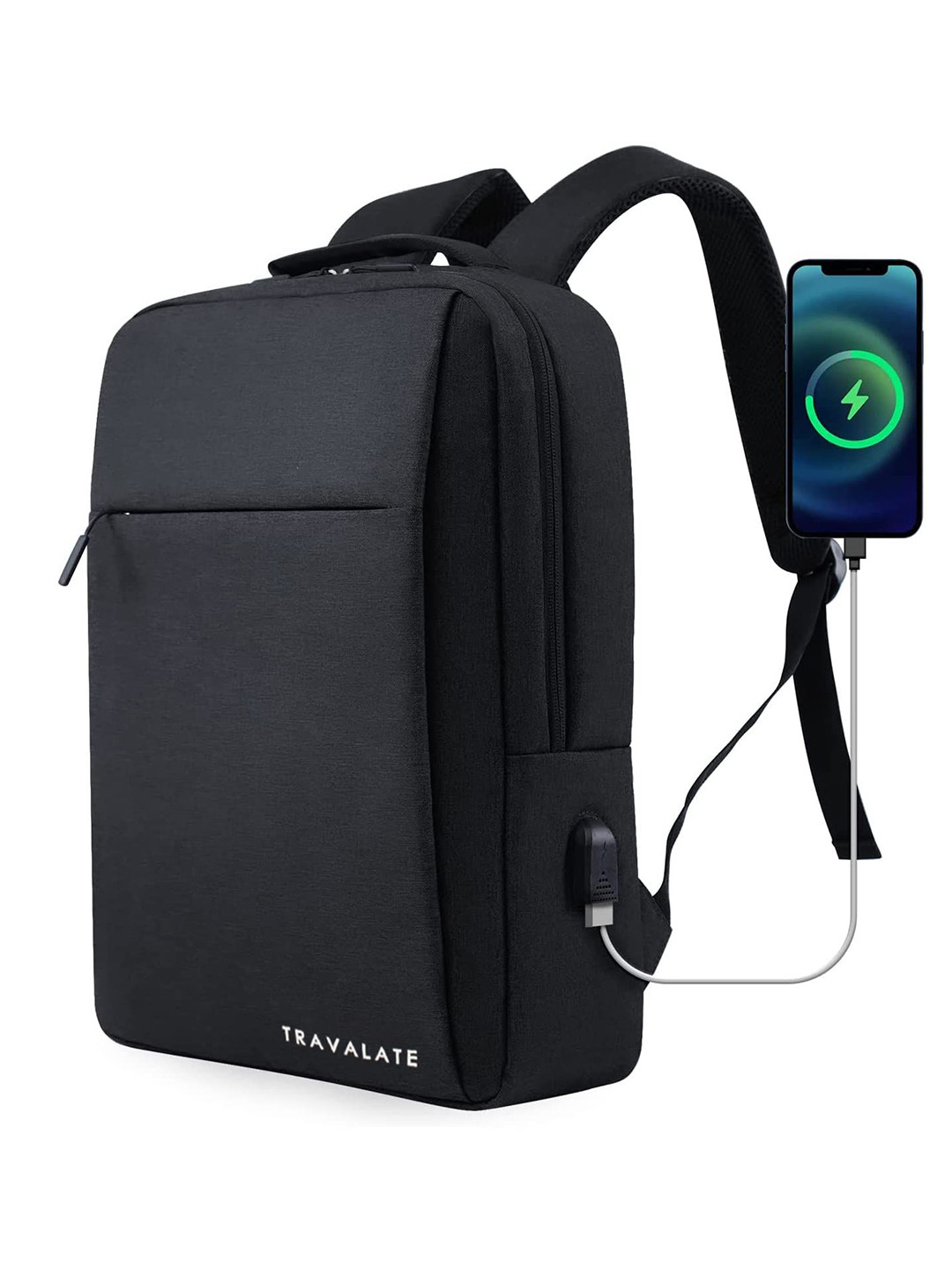 TRAVALATE Unisex Backpack with USB Charging Port