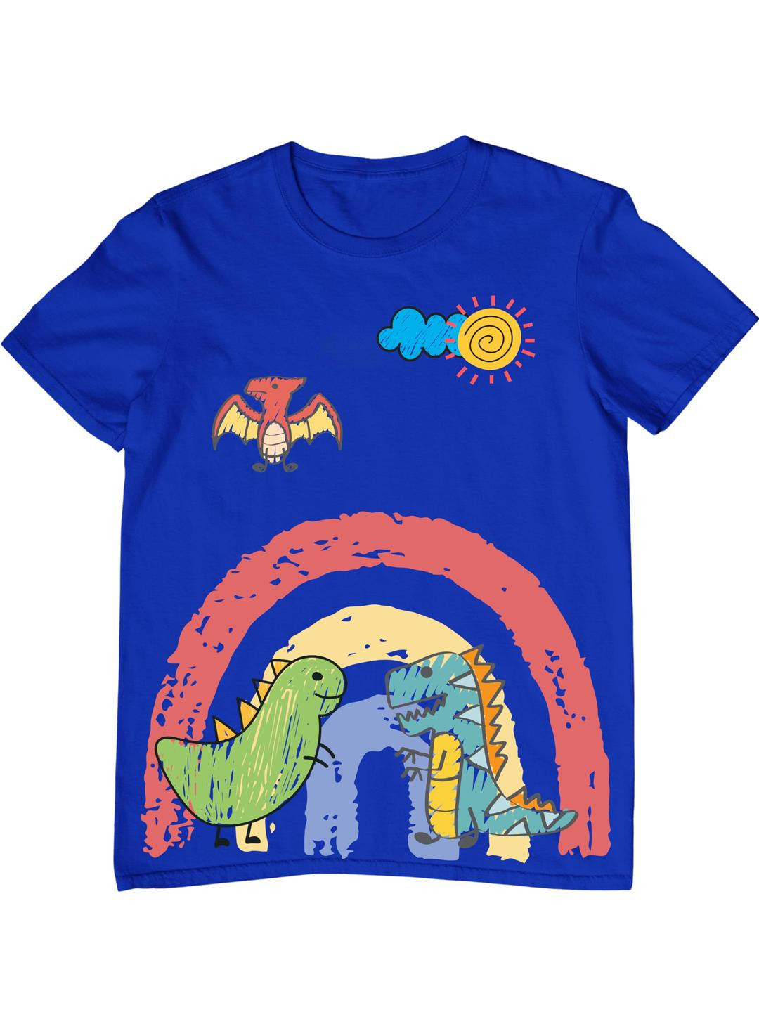 TeeSlix Boys Blue Tshirts