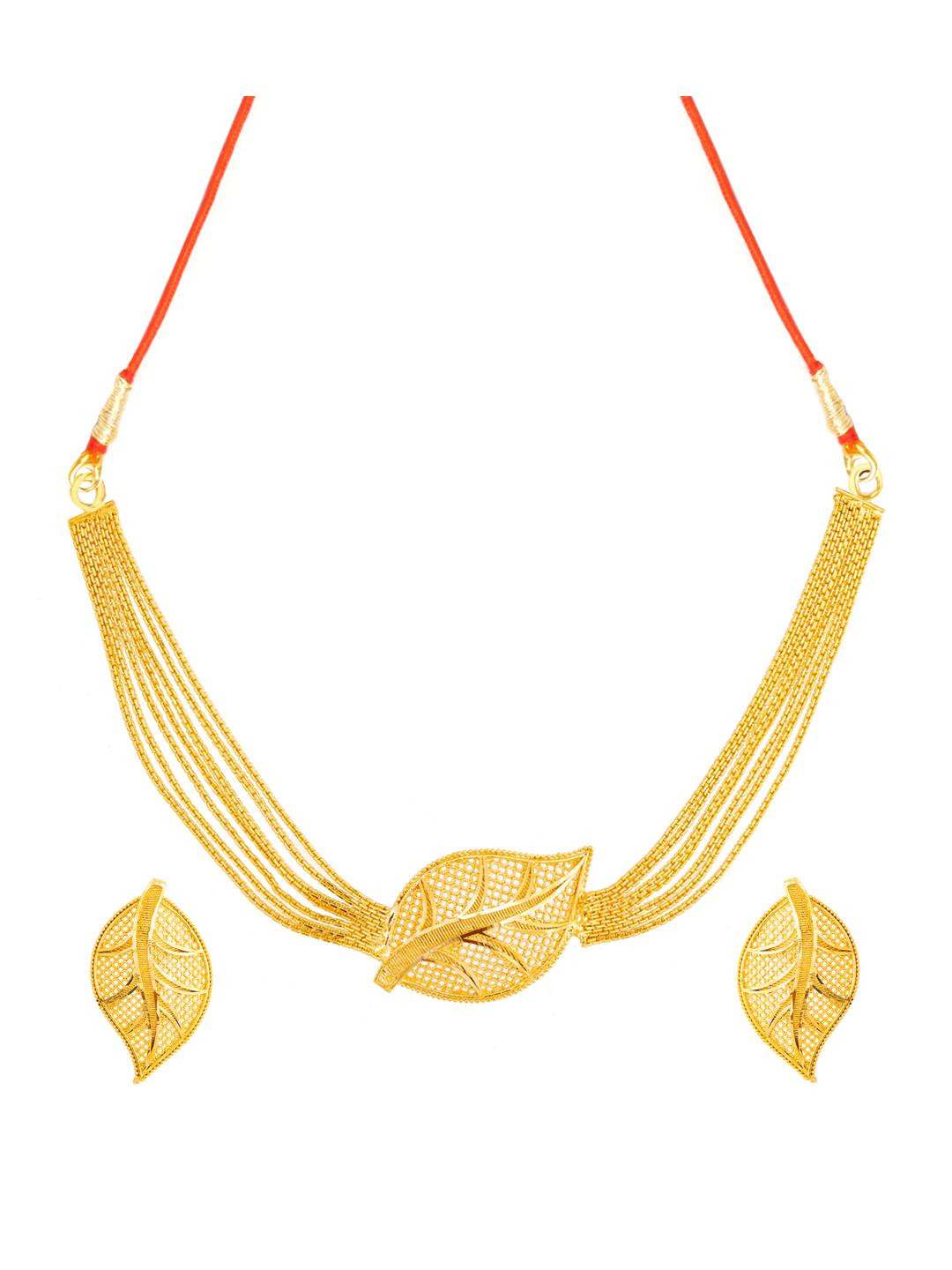 Upala Gold-Plated Choker Jewellery Set