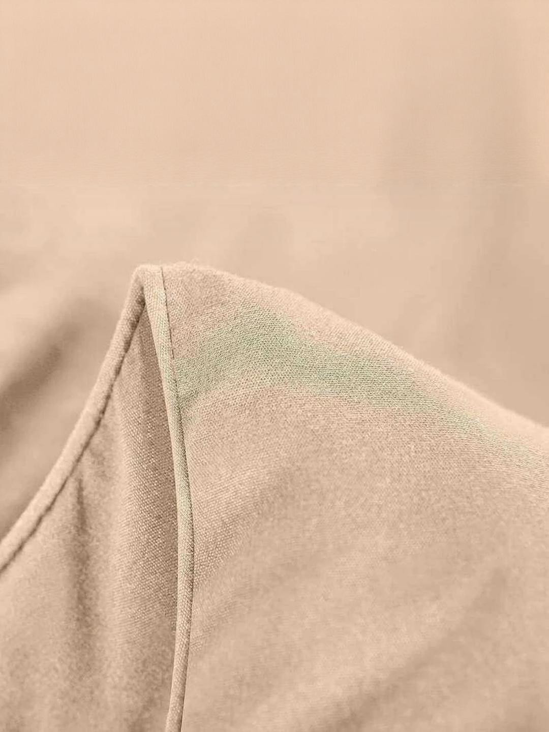 Doristyle Gold 500 GSM Checked Microfiber Single Bed Comforter