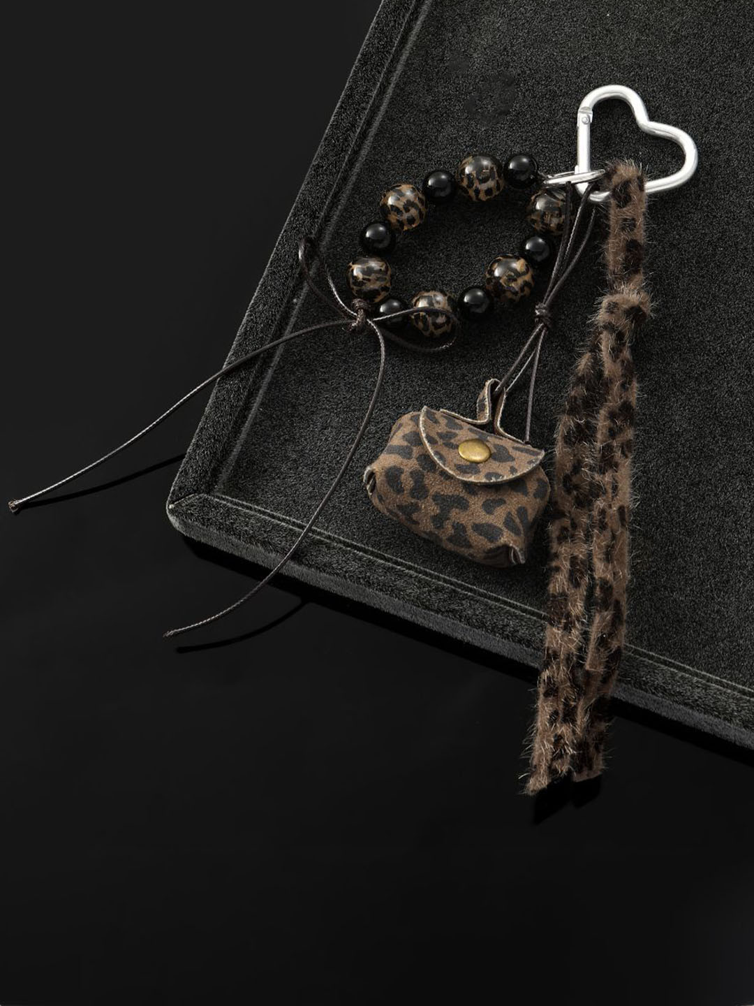 SALTY The Leopard Loop Keyring Bag Charm