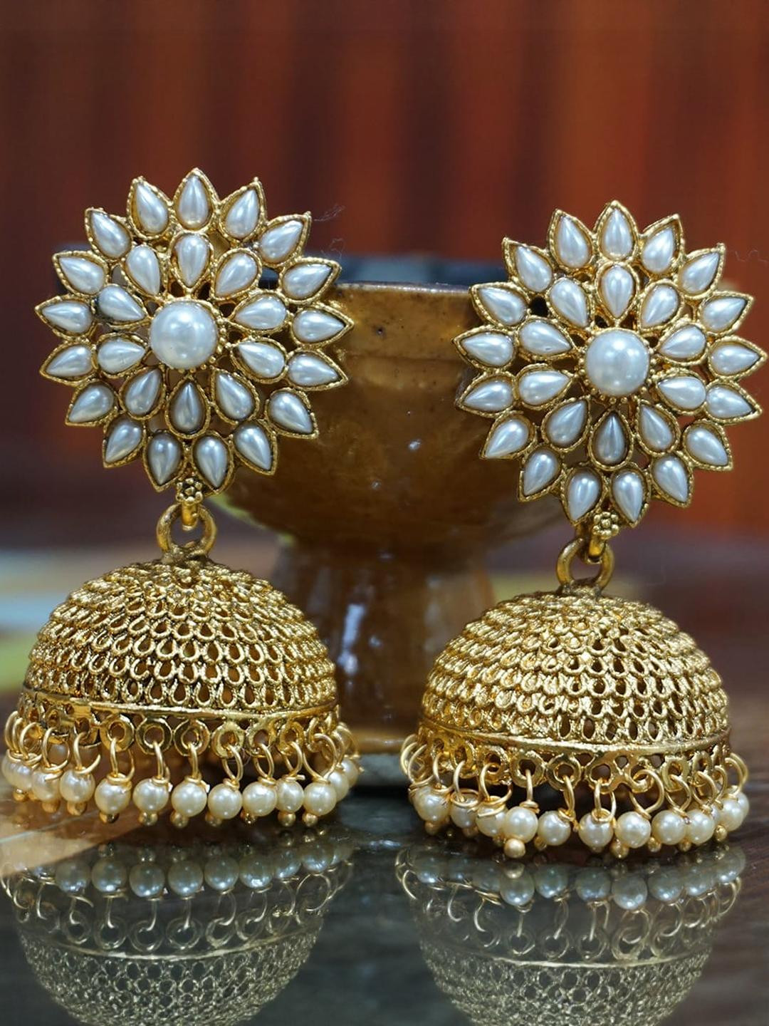 SHREE PURBJI ARTS Women Floral Jhumkas Earrings